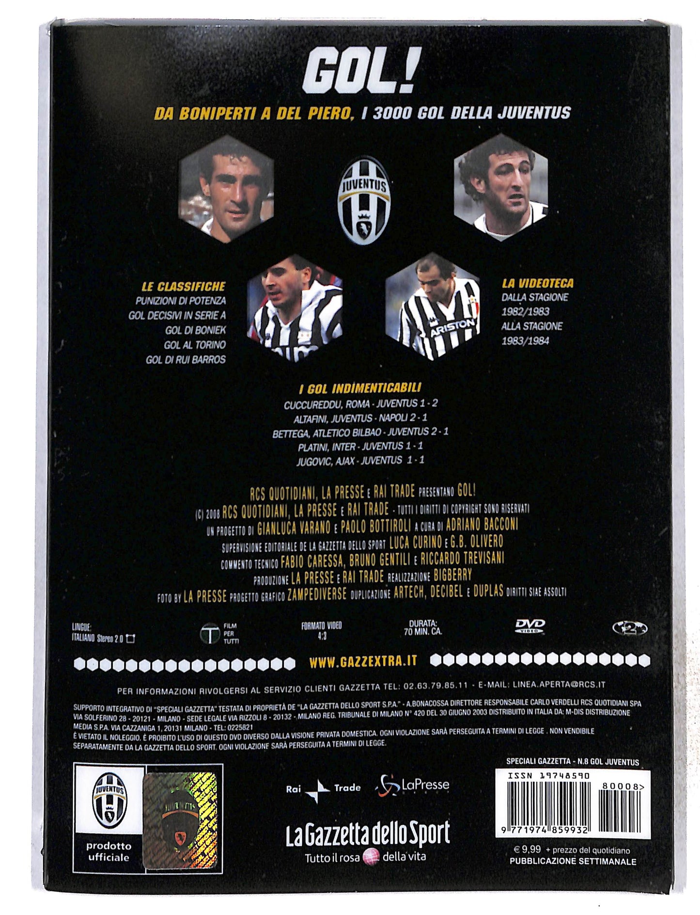 EBOND Gol!Da Boniperti a Del Piero vol.8 EDITORIALE DVD DB772856