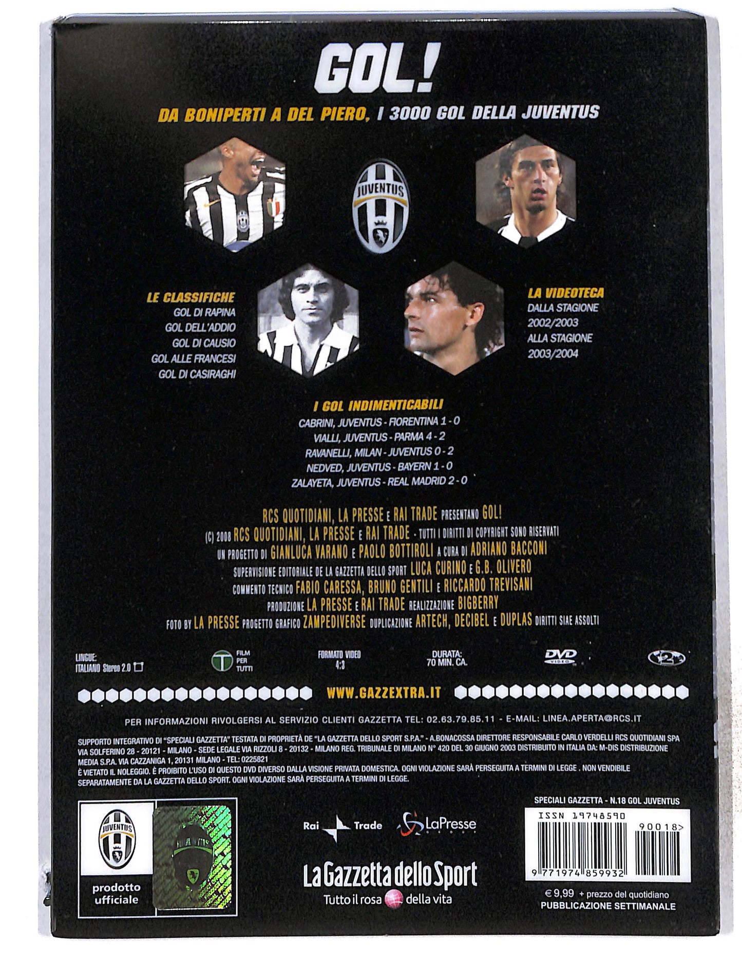 EBOND Gol!Da Boniperti a Del Piero vol.18 EDITORIALE DVD DB772858