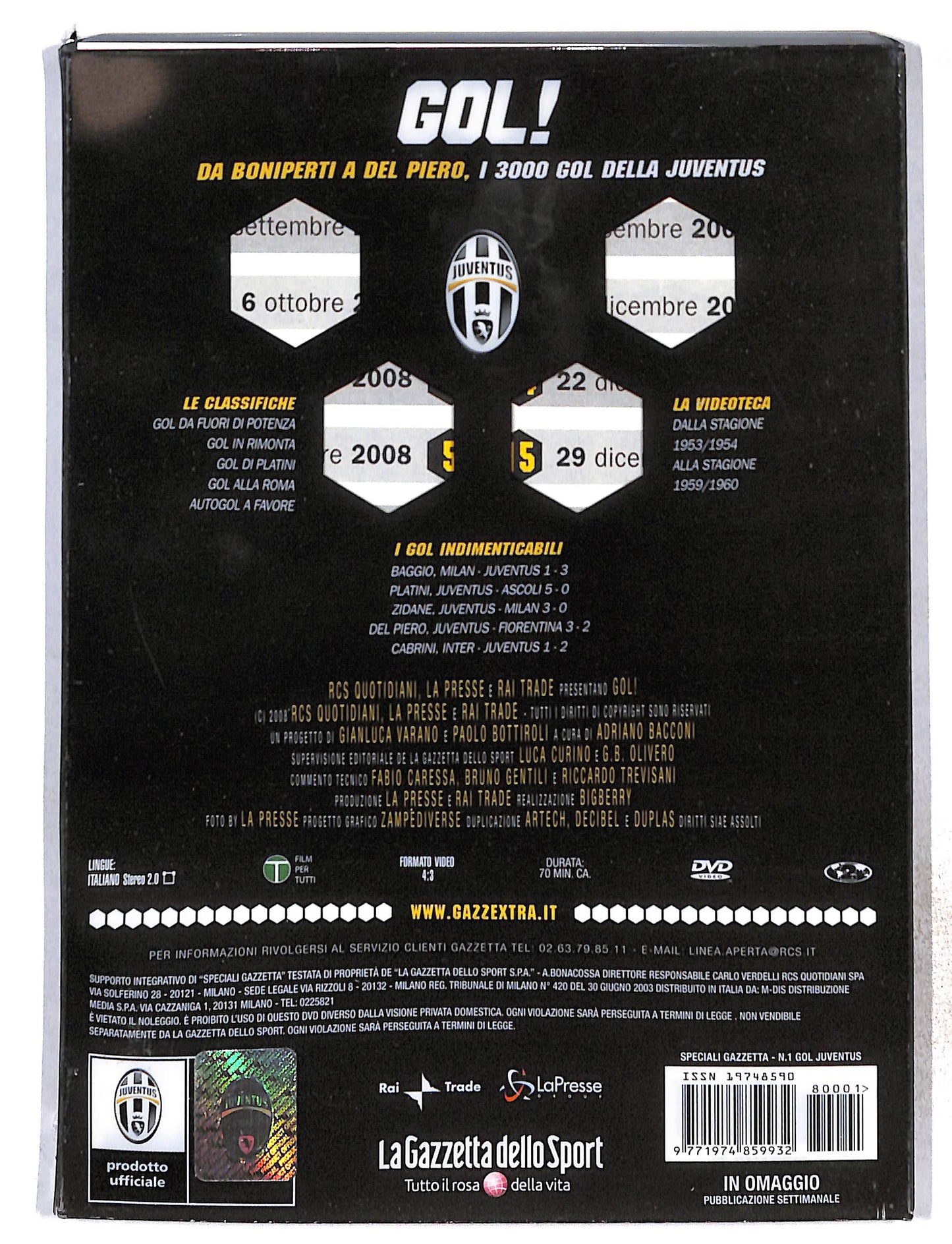 EBOND Gol!Da Boniperti a Del Piero vol.1 EDITORIALE DVD DB772861