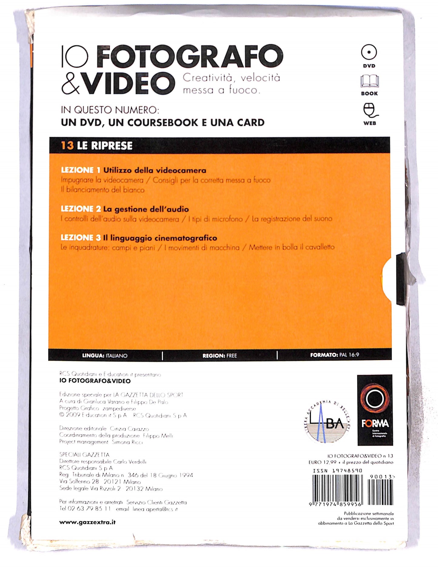 EBOND Io Fotografo & Video vol.13 Riprese + LIBRO DVD DB772867