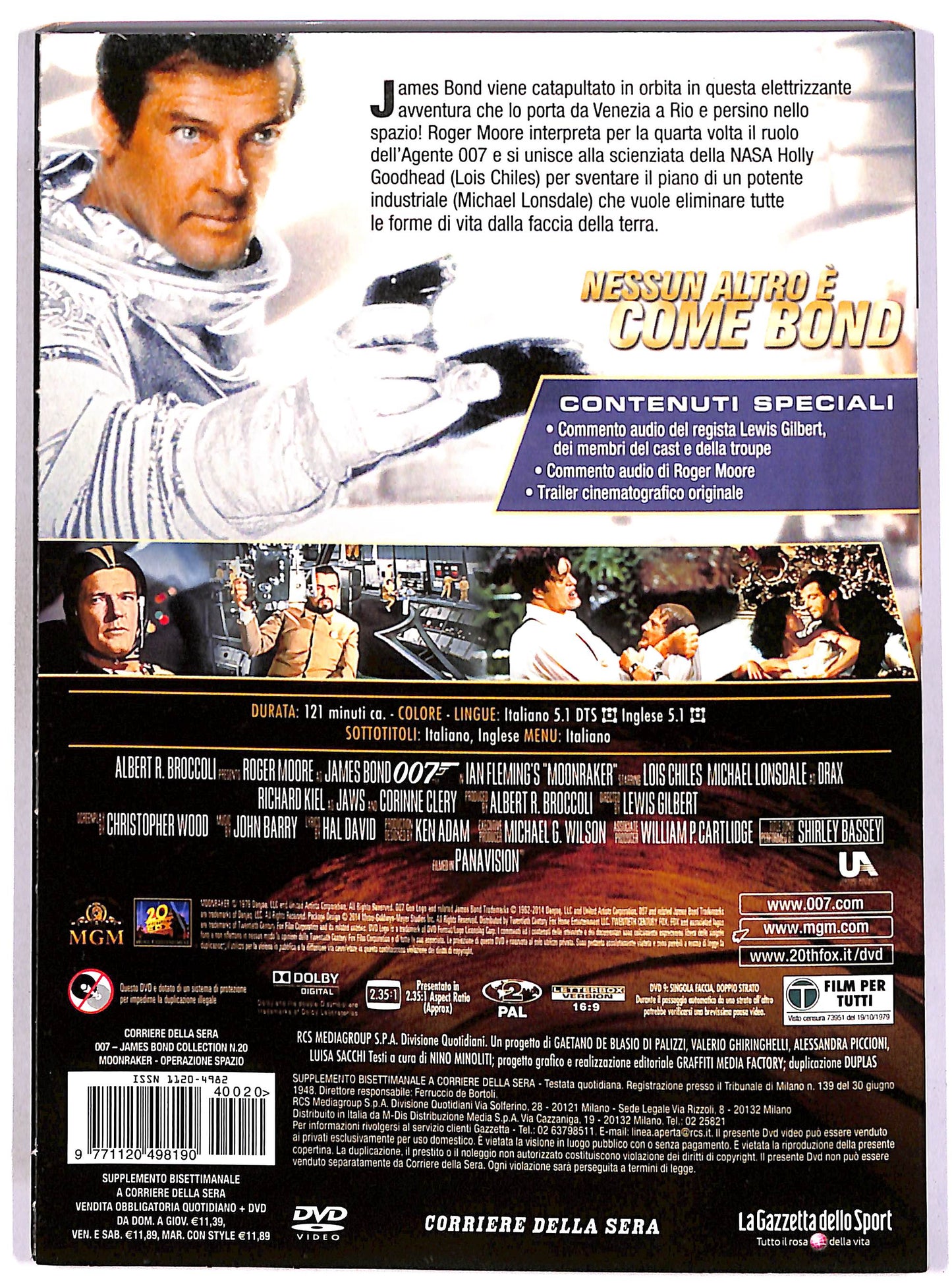EBOND 007 Vol.20 - Moonraker - Operazione spazio SLIPCASE EDITORIALE DVD DB773063