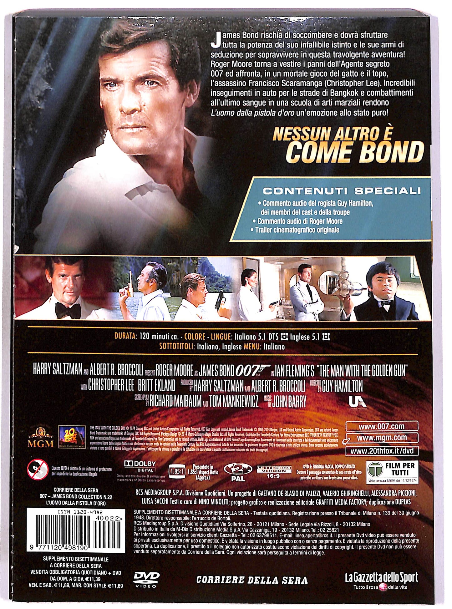 EBOND 007 Vol.22 - L'uomo dalla pistola d'oro SLIPCASE EDITORIALE DVD DB773065