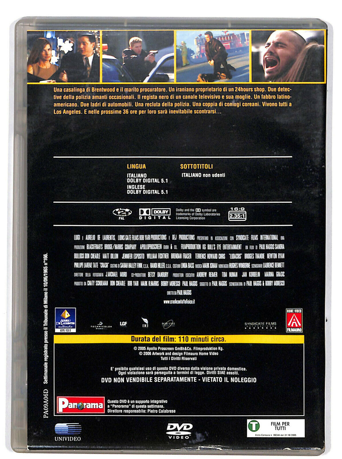 EBOND Crash Contatto Fisico Editoriale DVD DB773236