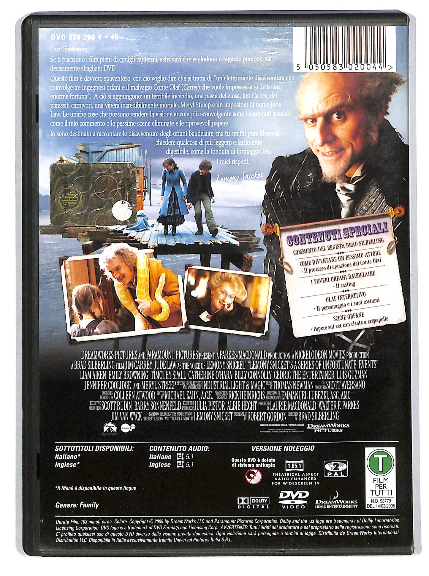EBOND Lemony Snicket - Una serie di sfortunati eventi Noleggio DVD DB773407