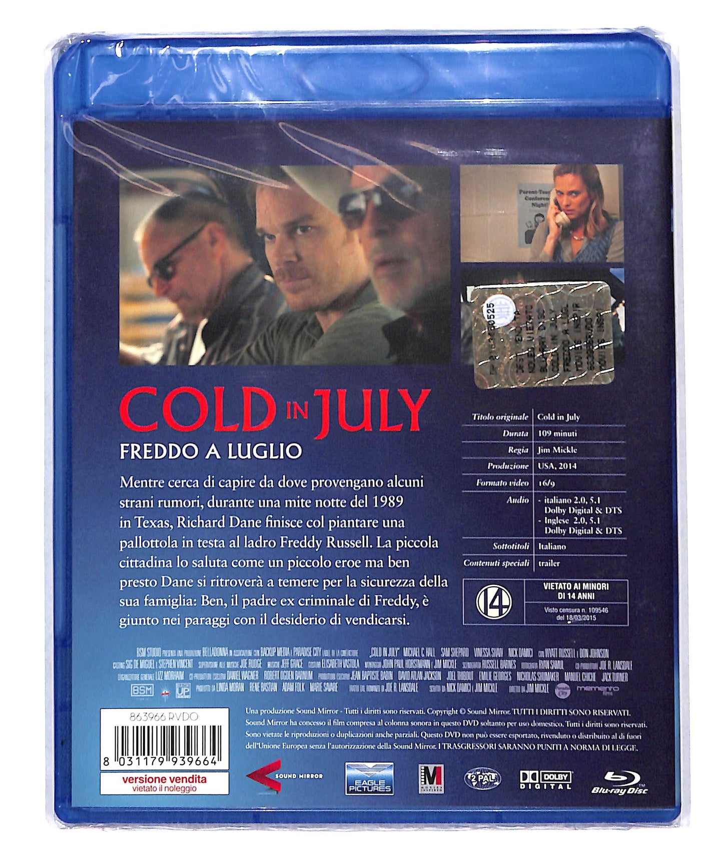 EBOND Cold In July - Freddo A Luglio BLURAY DB773605