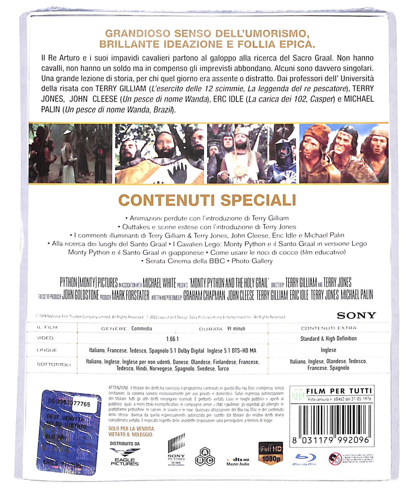 EBOND Monty Python e il Sacro Graal BLURAY DB773628