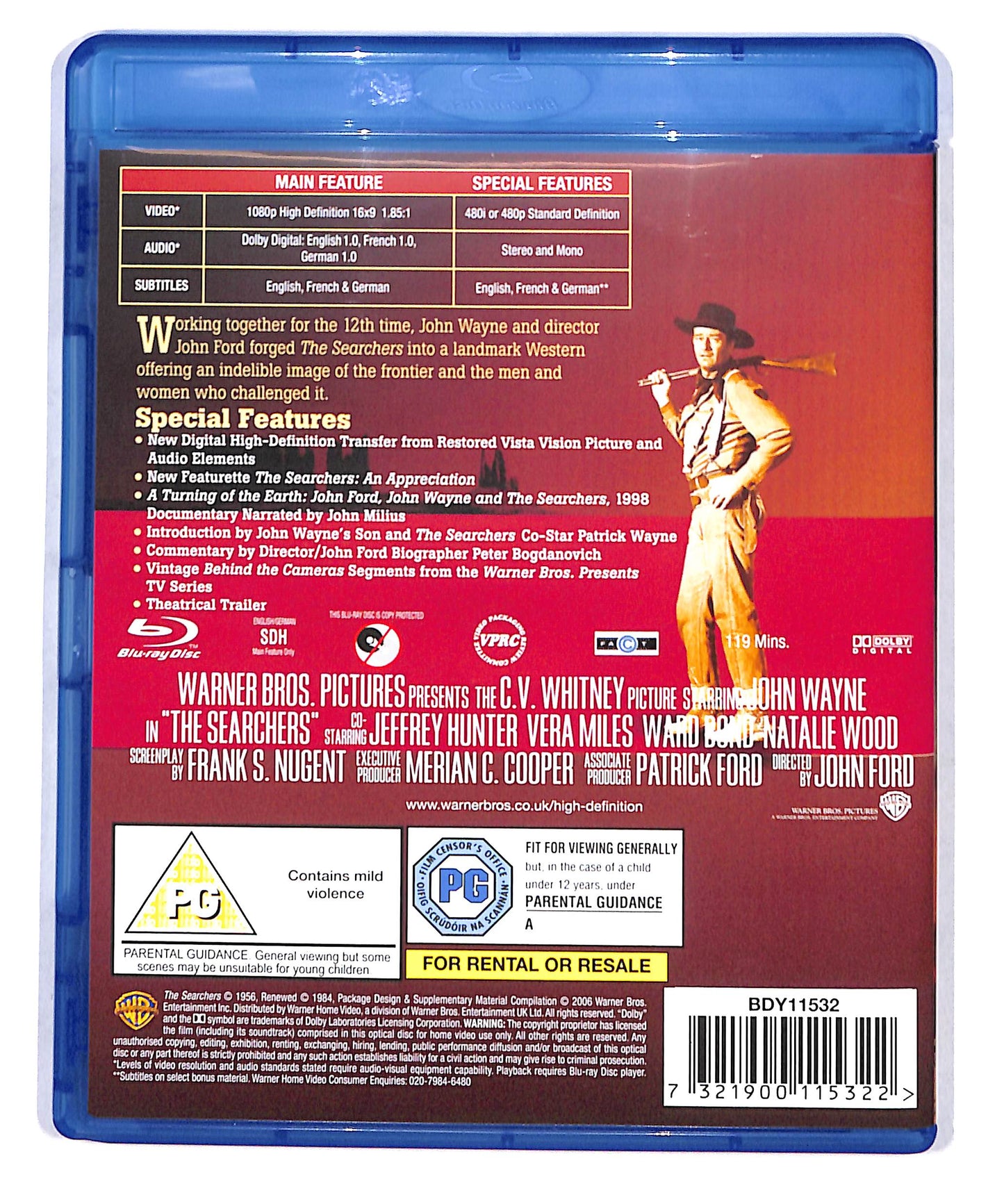 EBOND The Searchers BLURAY DB773641