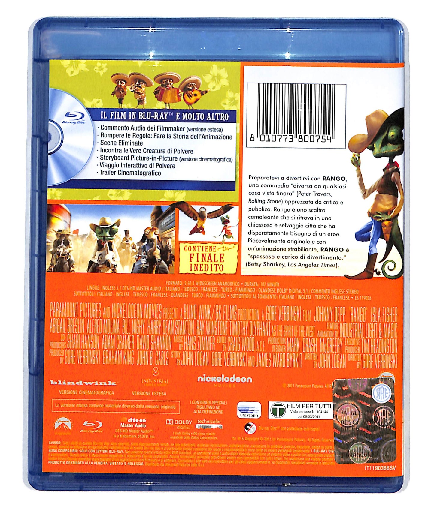 EBOND Rango BLURAY DB773655