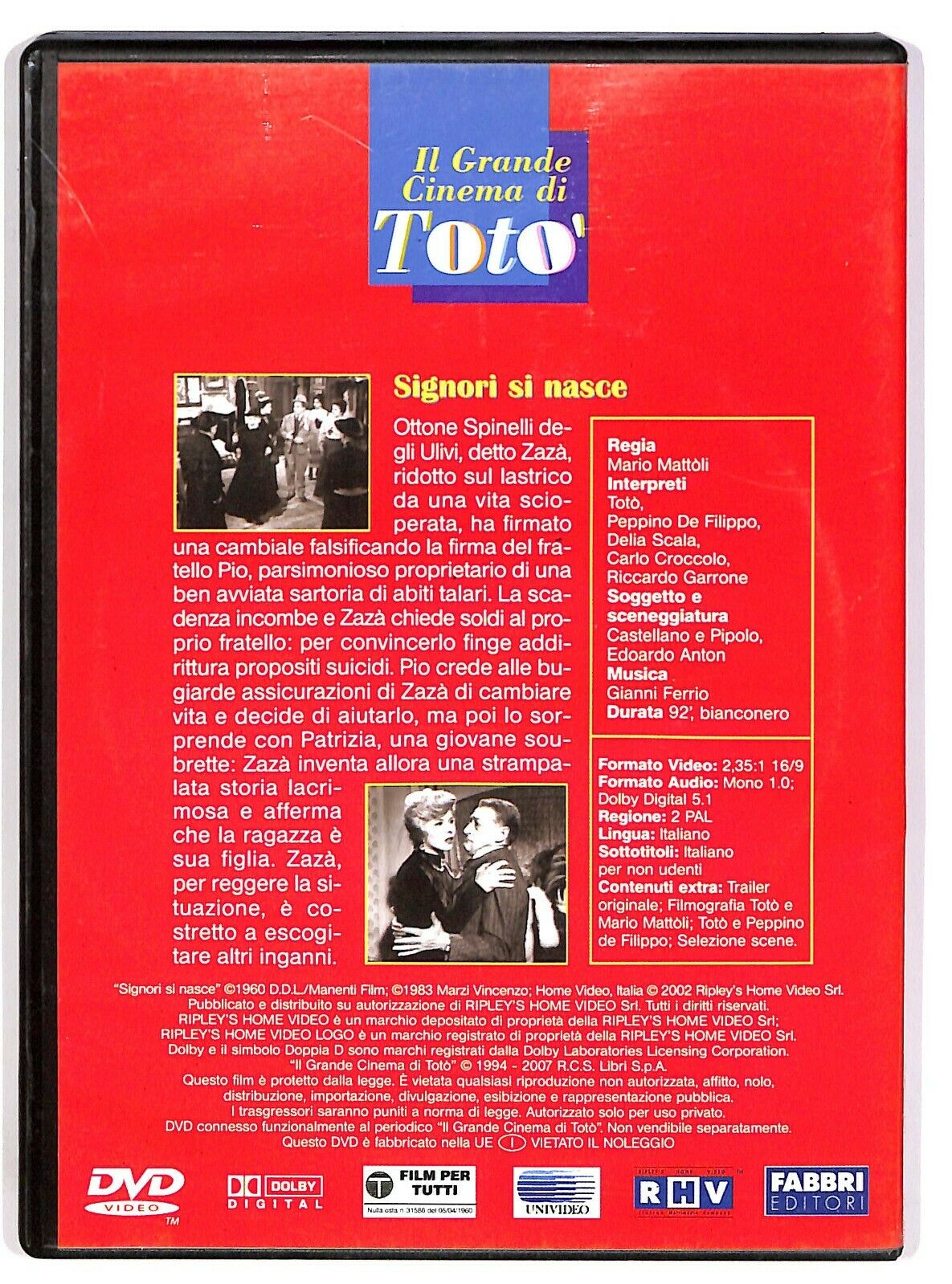 EBOND Signori Si Nasce Editoriale DVD DB774140