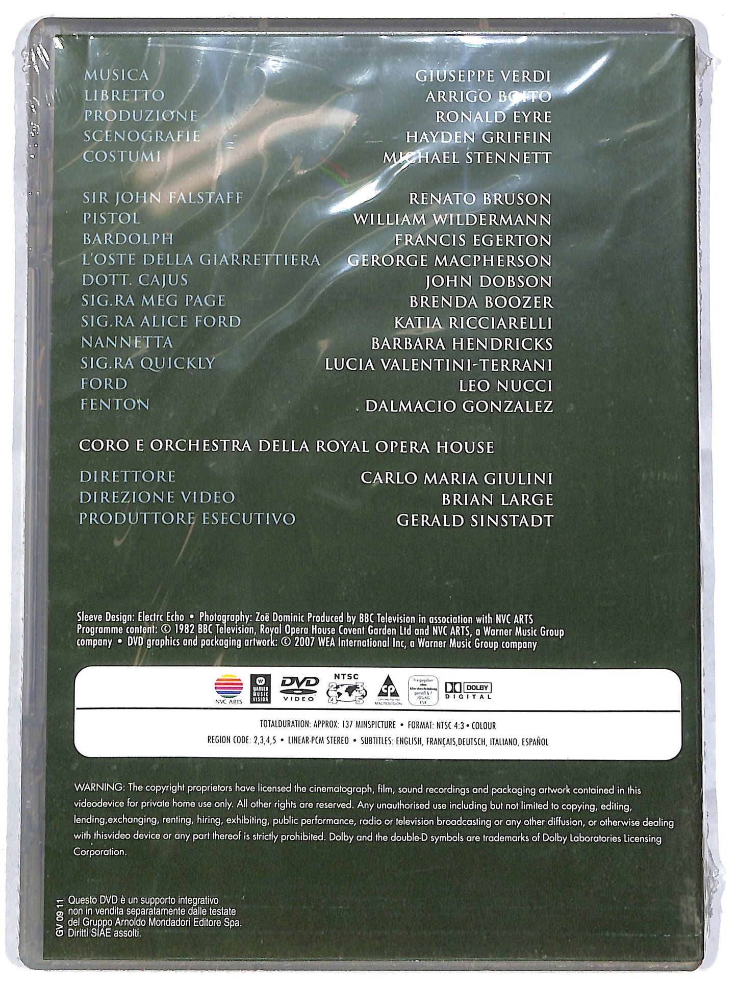 EBOND Falstaff Giuseppe Verdi The Metropolitan Opera EDITORIALE DVD DB774548