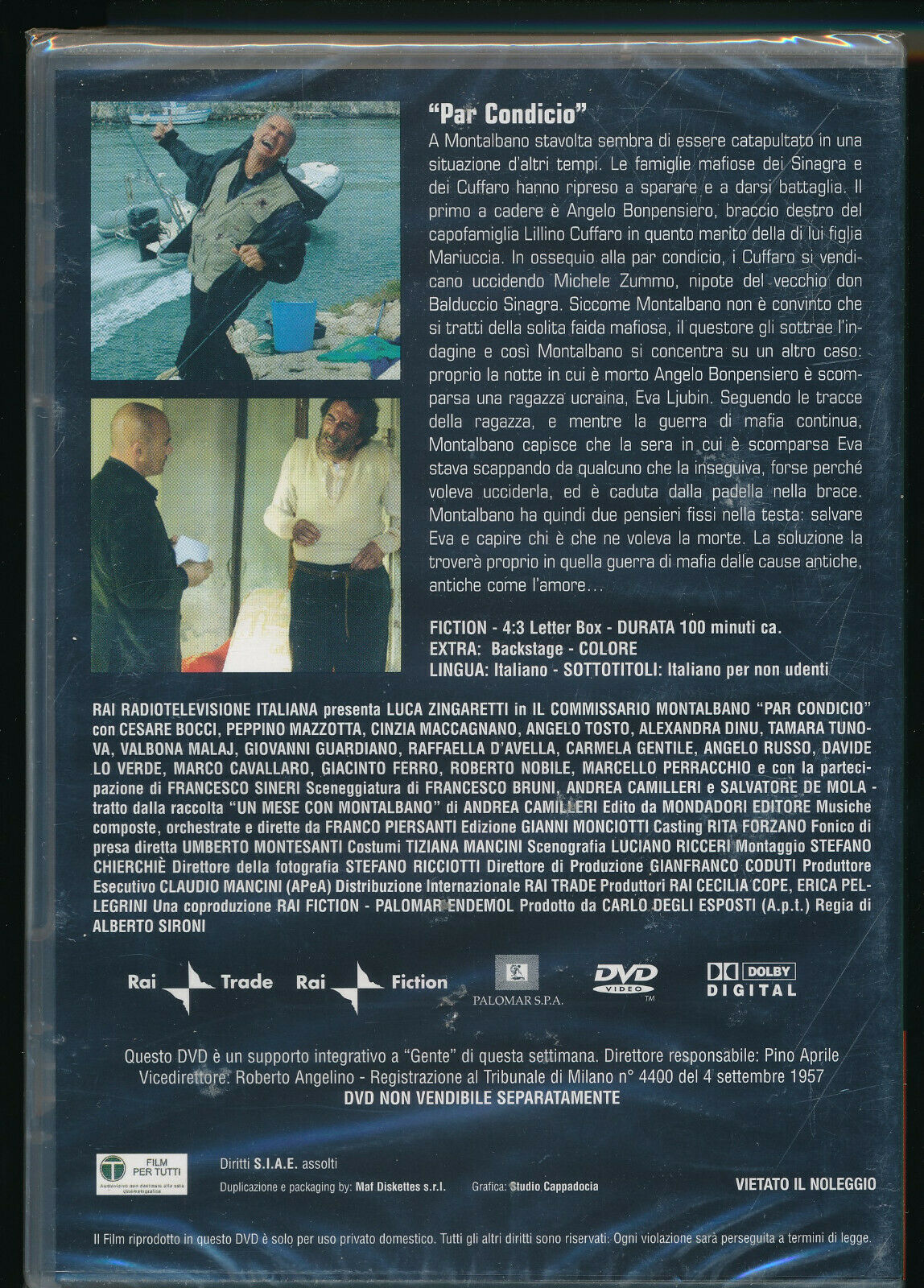 EBOND Il Commissario Montalbano Par Condicio Vol4 Editoriale DVD DB774553
