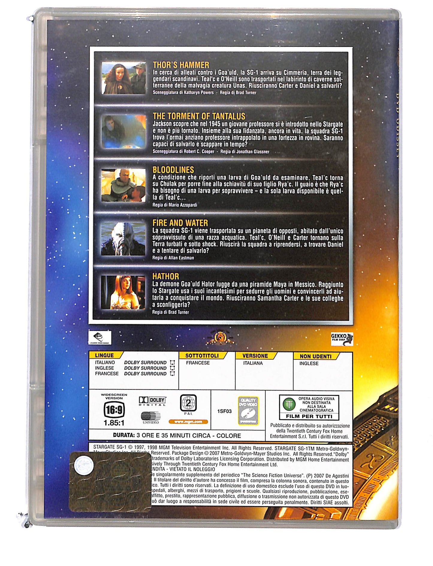 EBOND Stargate SG-1 dvd odissey file 9-13 EDITORIALE DVD DB774717