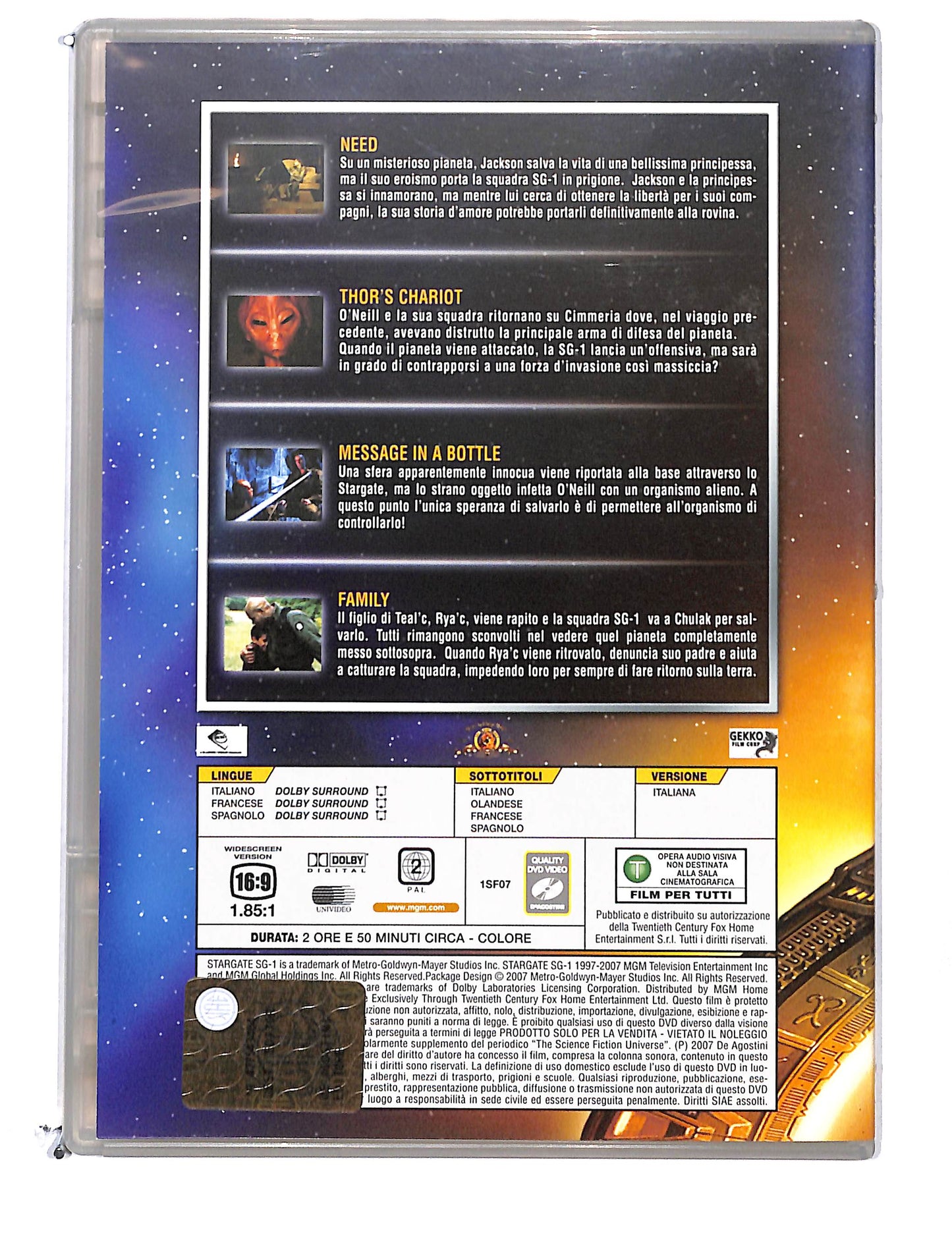 EBOND Stargate SG-1 dvd odissey file 26-29 EDITORIALE DVD DB774719