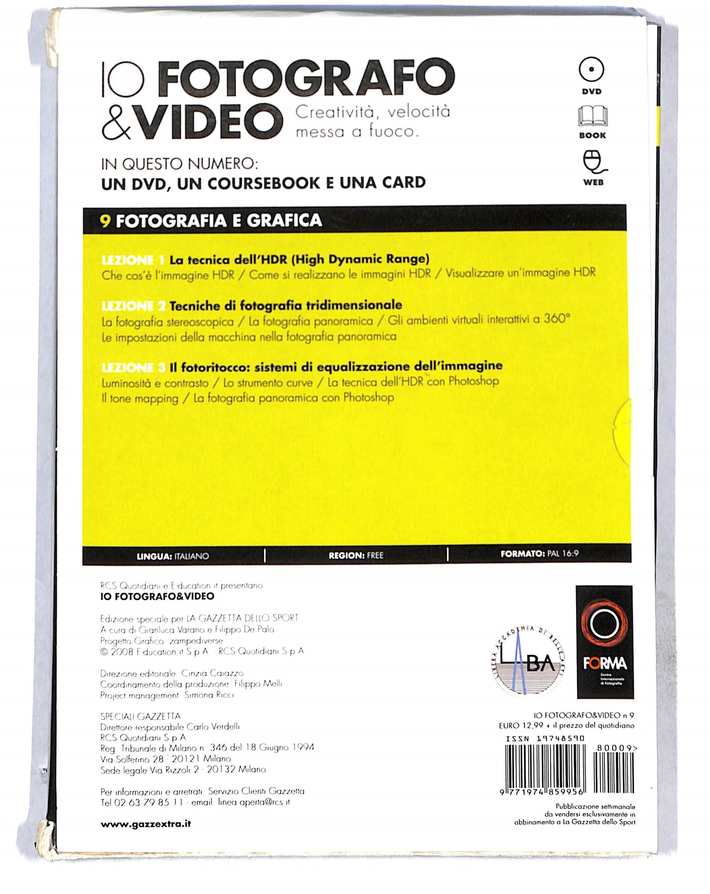 EBOND Io Fotografo & Video vol.9 Fotografia e grafica + LIBRO DVD DB774730