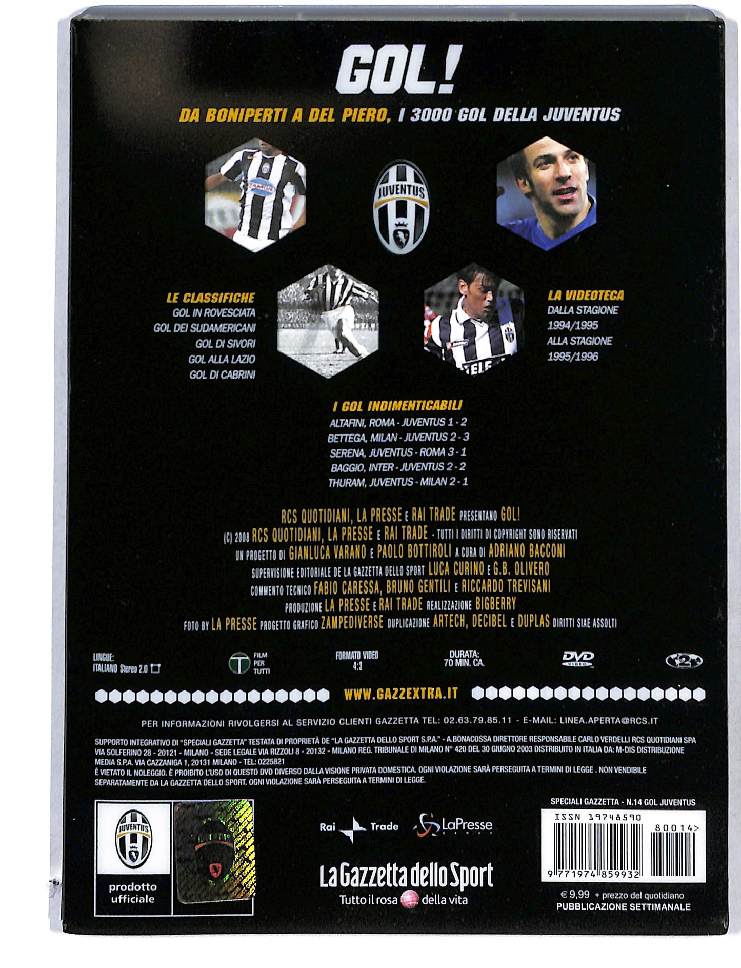 EBOND Gol!Da Boniperti a Del Piero vol. 14 EDITORIALE DVD DB774740