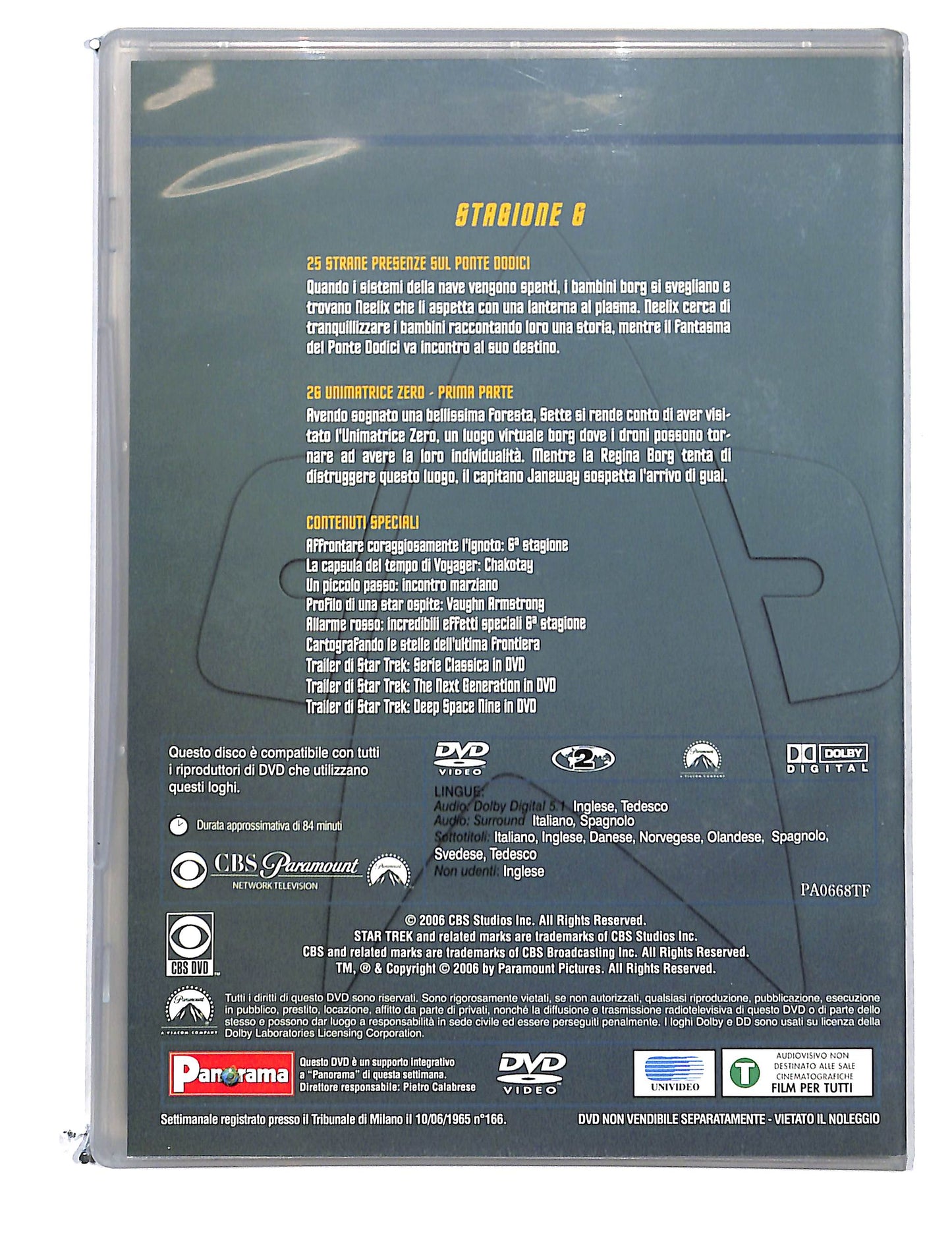 EBOND Star Trek Voyager Vol.7 Stagione 6 Episodi 25-26 DVD DB774751