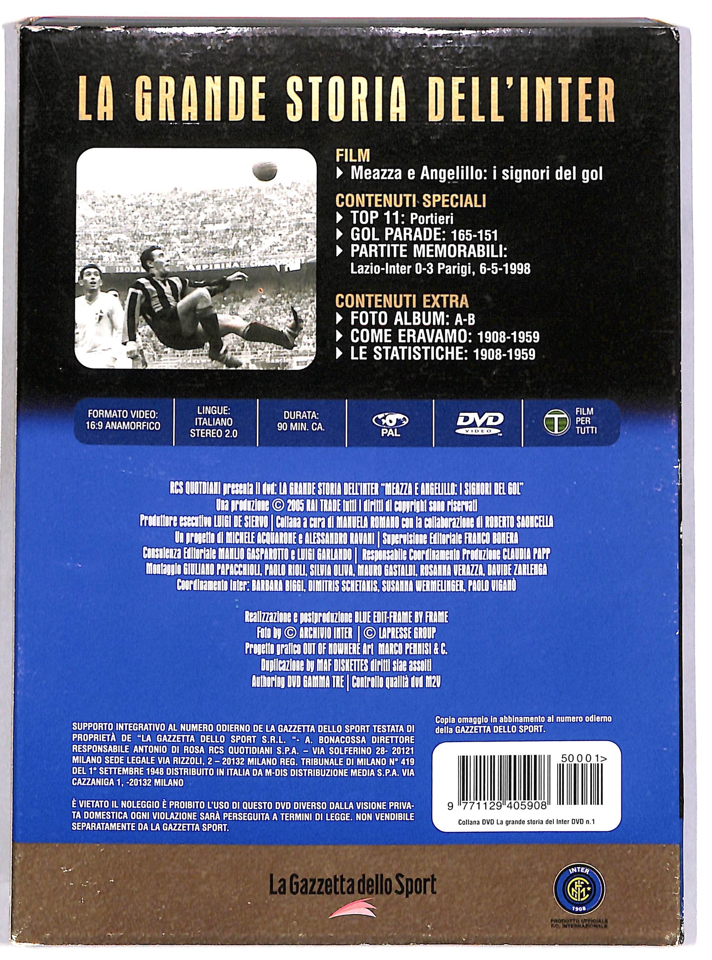EBOND Inter Vol 1 - Meazza e Angelillo: I signori del gol EDITORIALE DVD DB774839
