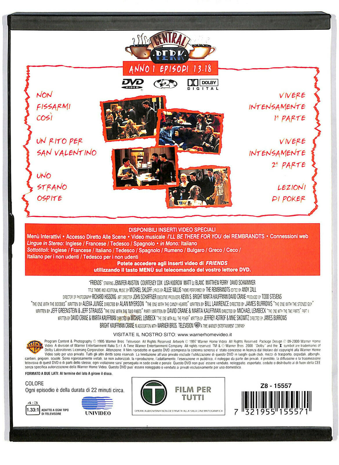 EBOND Friends -anno 1 Episodi 13-18 Snapper DVD DB775009