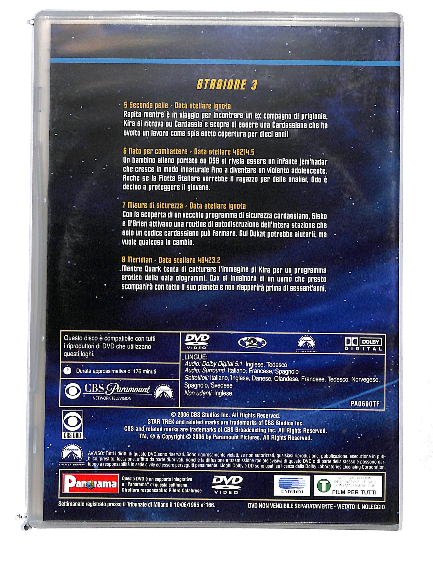 EBOND Star Trek Deep Space Nine Stagione 3 disco 2 eps 5-8 DVD DB775103