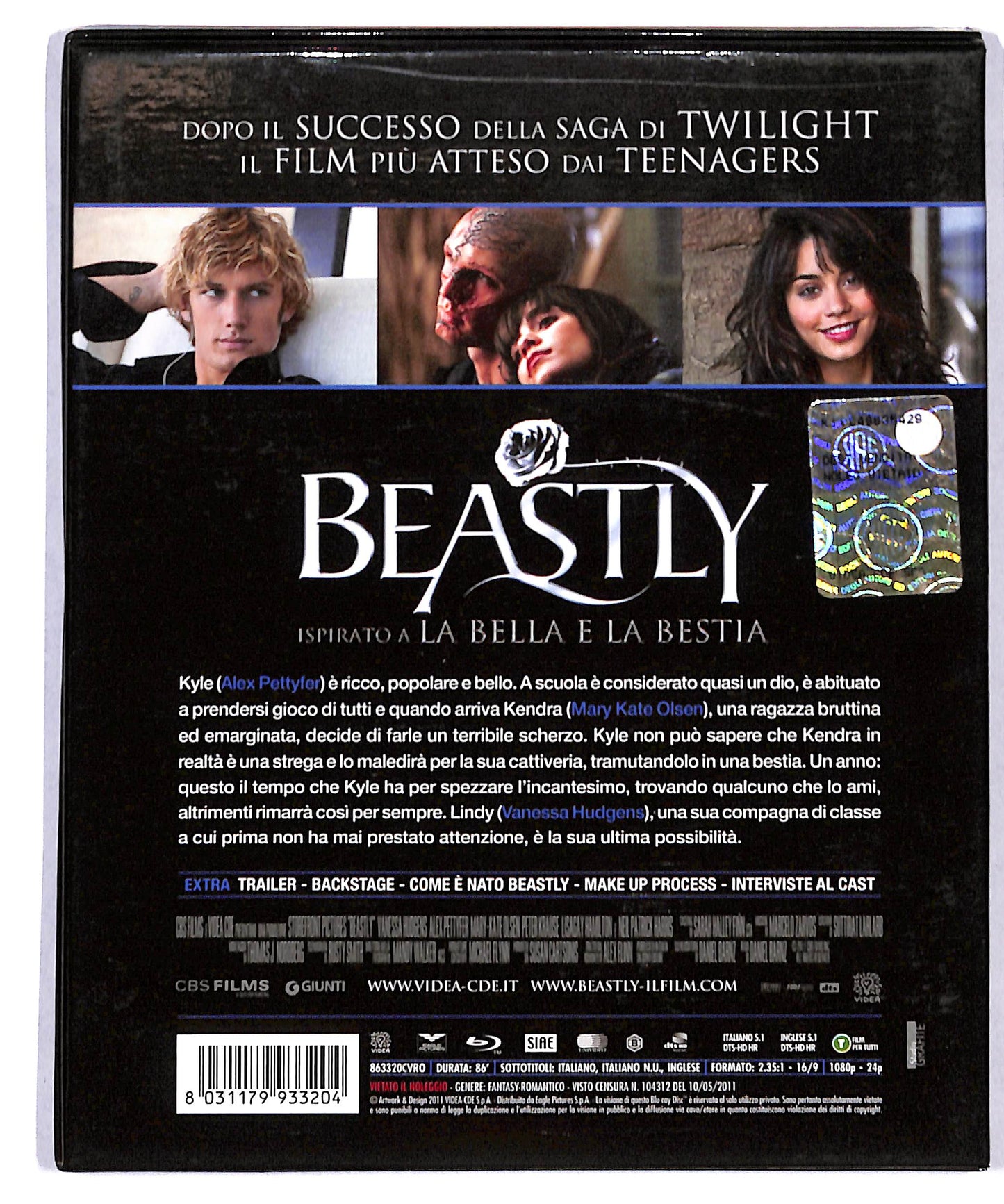 EBOND Beastly Digipack Lenticular BLURAY BLURAY DB775106