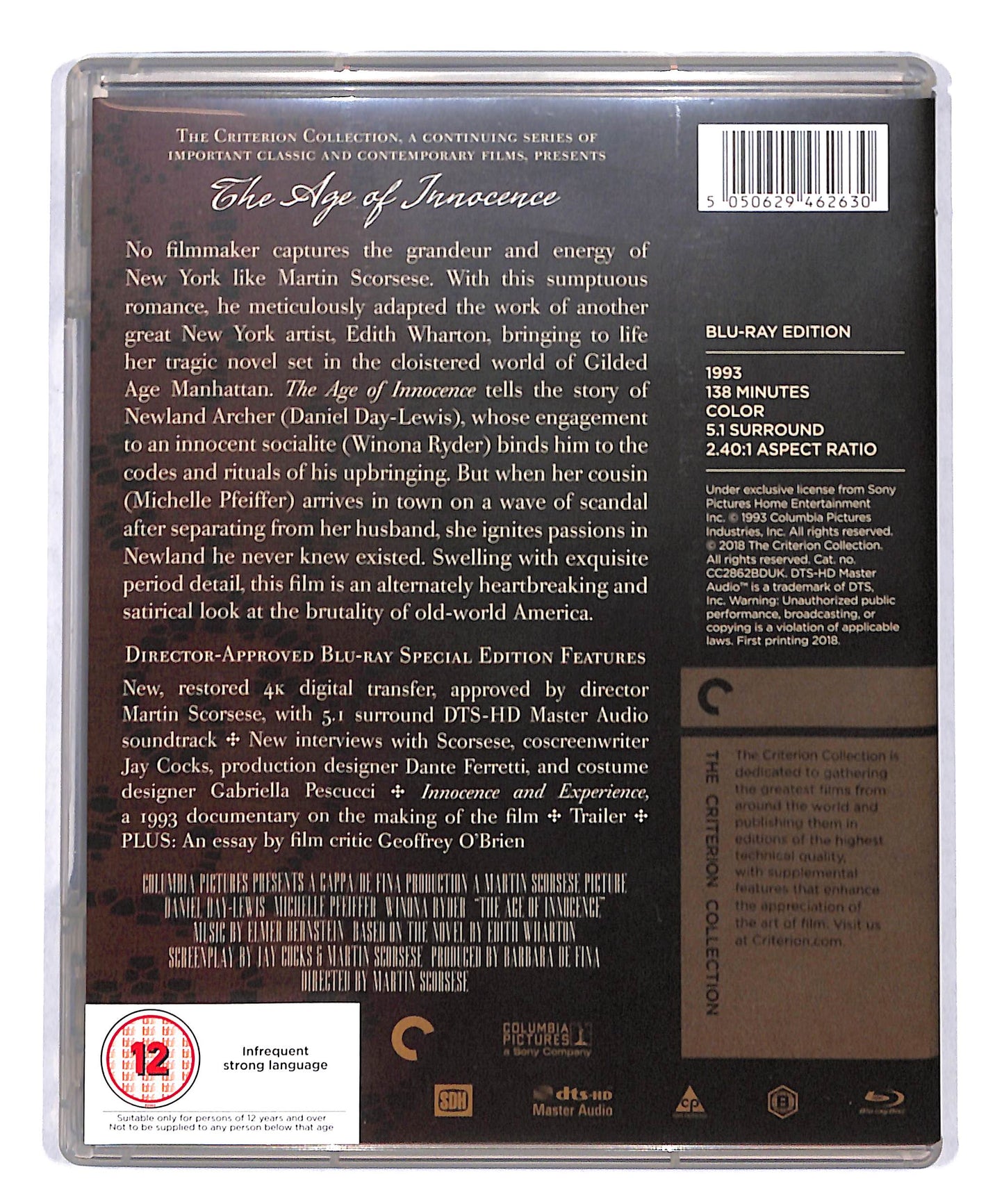 EBOND The Age of Innocence BLURAY DB775161