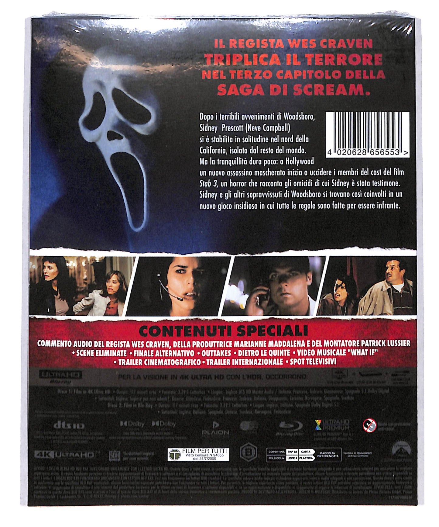 EBOND Scream 3 4K ULTRA HD + BLURAY DB775167