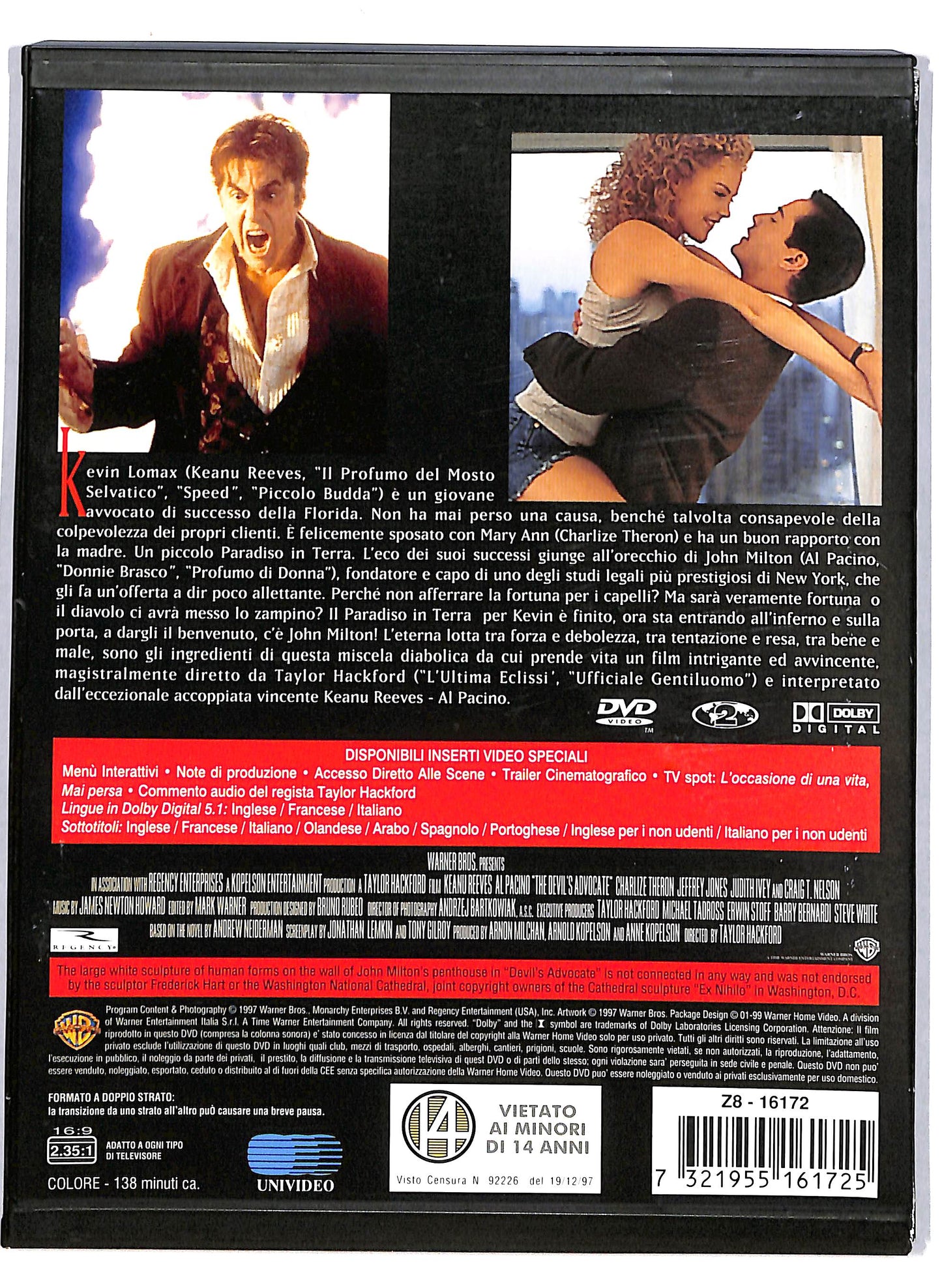 EBOND L'Avvocato del Diavolo SNAPPER NOLEGGIO DVD DB775321