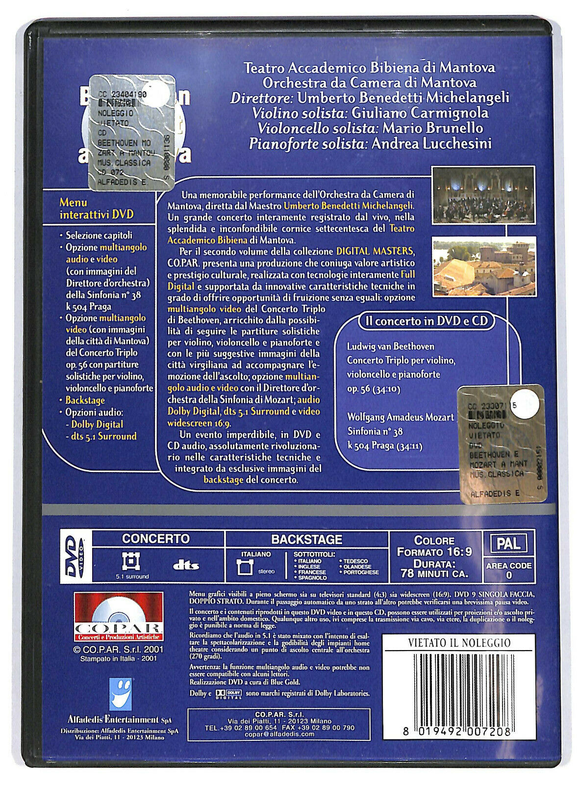 EBOND Beethoven E Mozart A Mantova+ DVD DB775336
