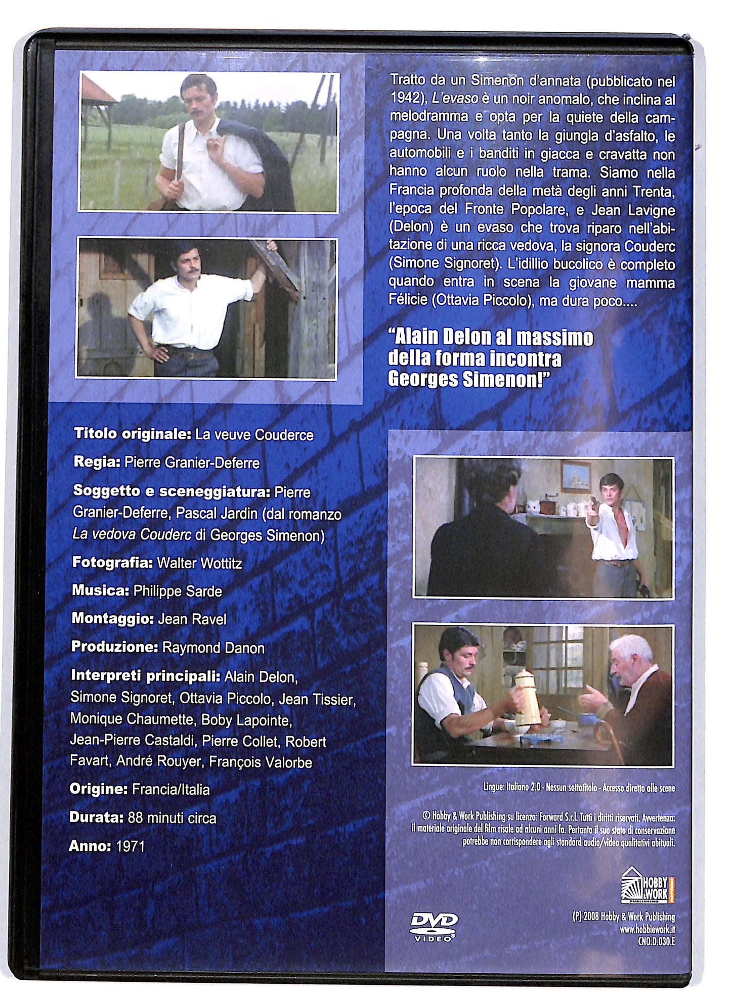 EBOND L'evaso di Pierre Granier-Deferre EDITORIALE DVD DB775355