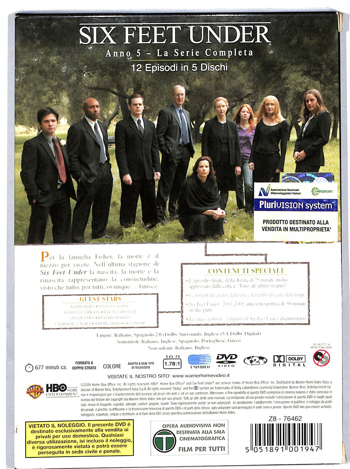 EBOND Six Feet Under (stagione 5 - Serie Completa) EX Noleggio DVD DB775401