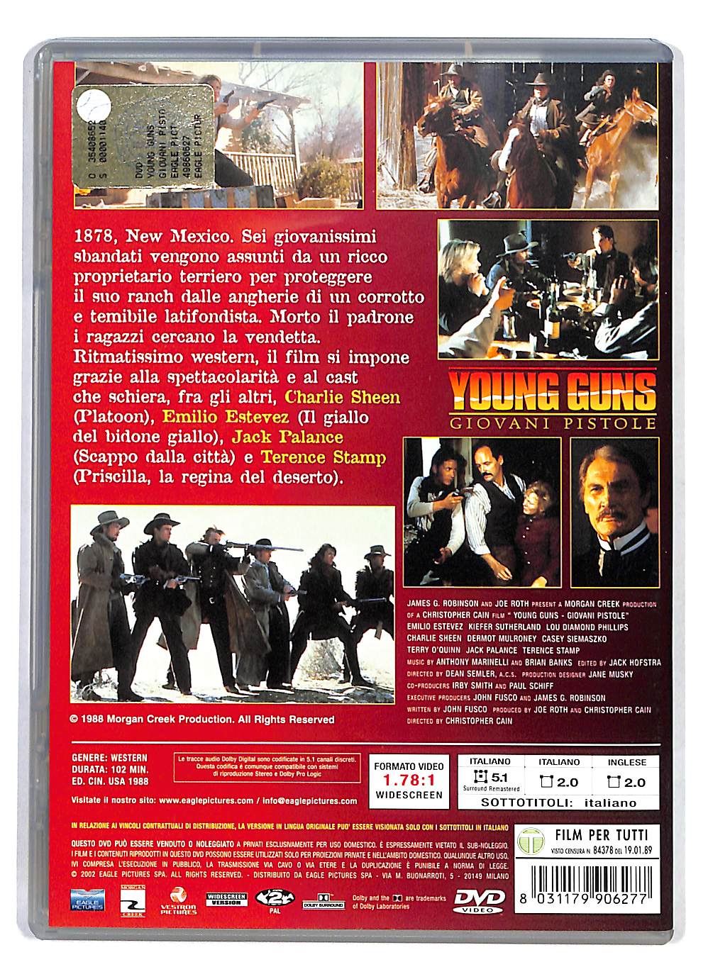 EBOND Young Guns - Giovani pistole DVD DB775421