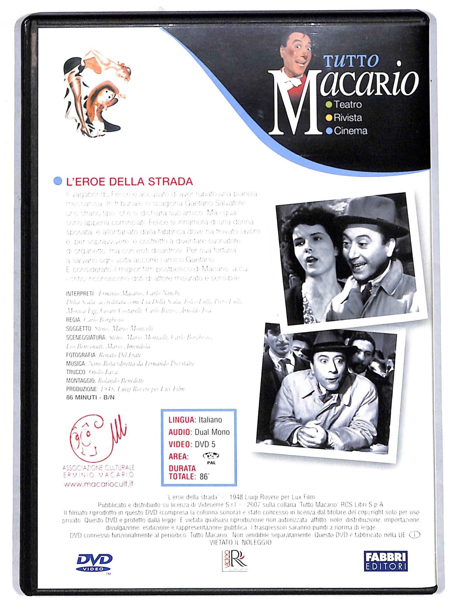 EBOND tutto macario - L'eroe della strada EDITORIALE DVD DB775617