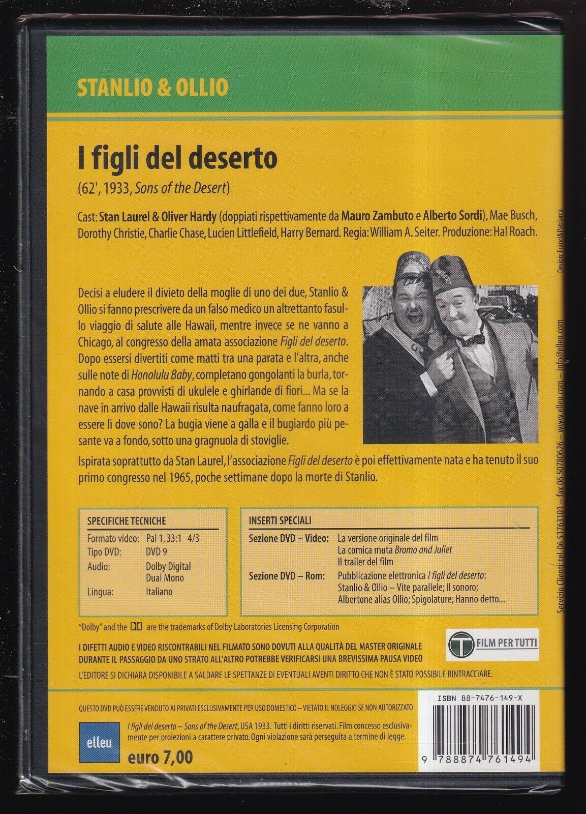 EBOND I Figli Del Deserto - Stanlio e Ollio DVD DB775704