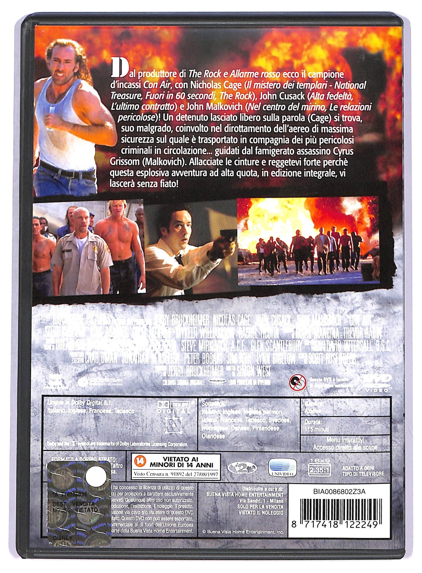 EBOND Con Air Versione Integrale DVD DB775725