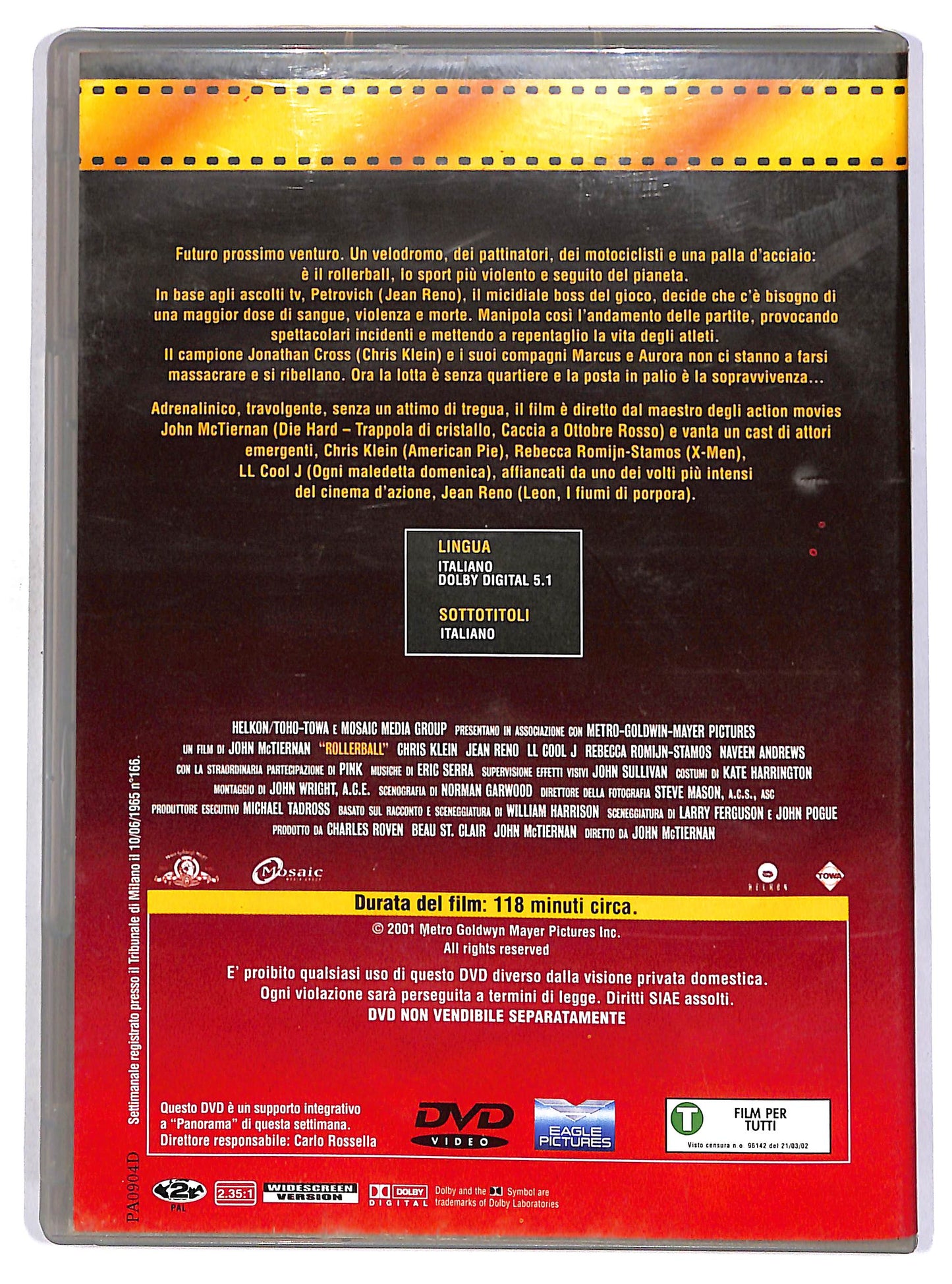 EBOND Rollerball - Entra nel gioco EDITORIALE DVD DB776317