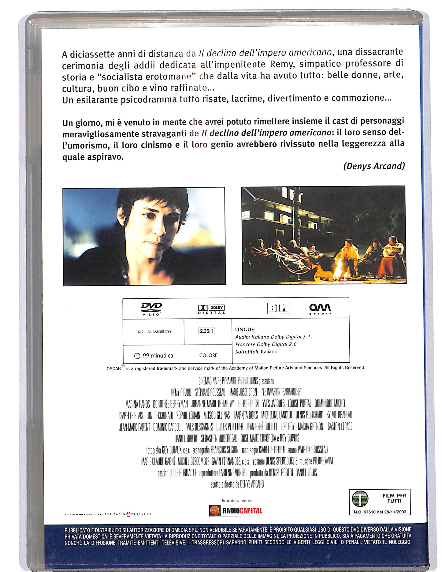 EBOND Le invasioni barbariche EDITORIALE DVD DB776344