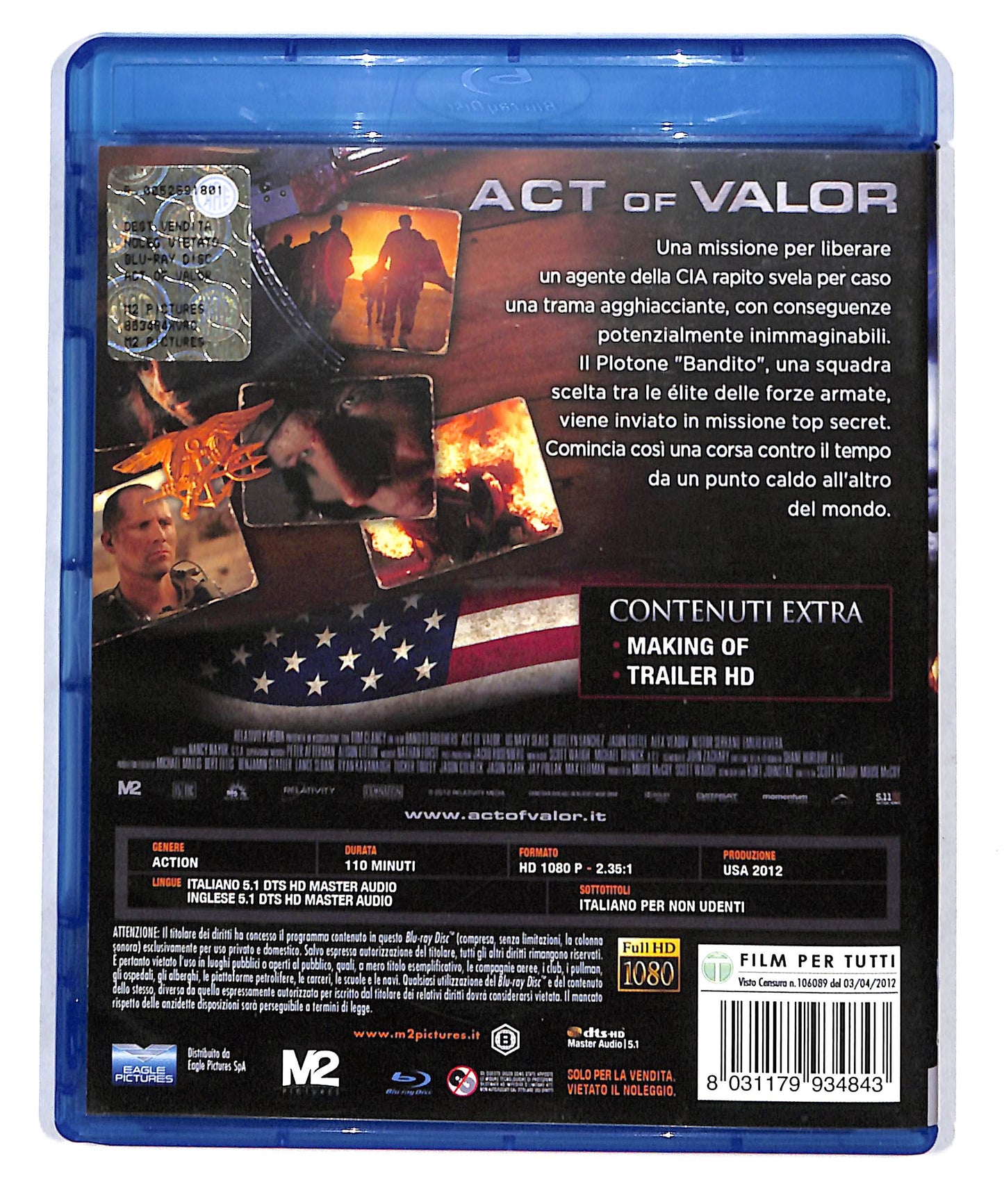 EBOND Act Of Valor BLURAY DB777838