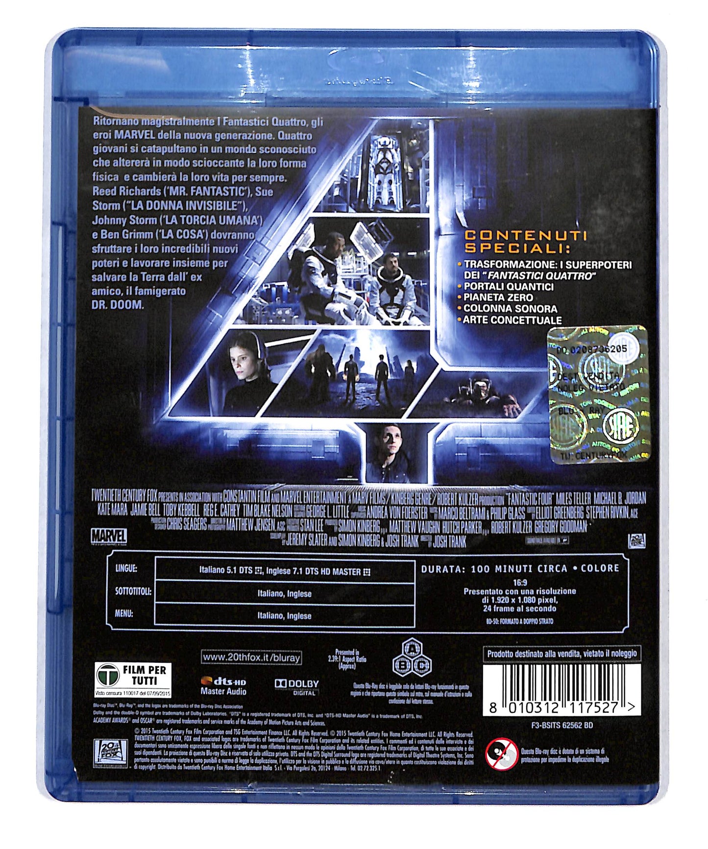EBOND I fantastici quattro BLURAY BLURAY DB777841