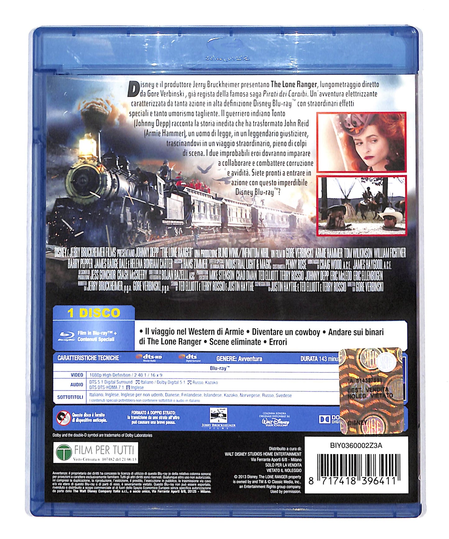 EBOND The Lone Ranger BLURAY DB777843