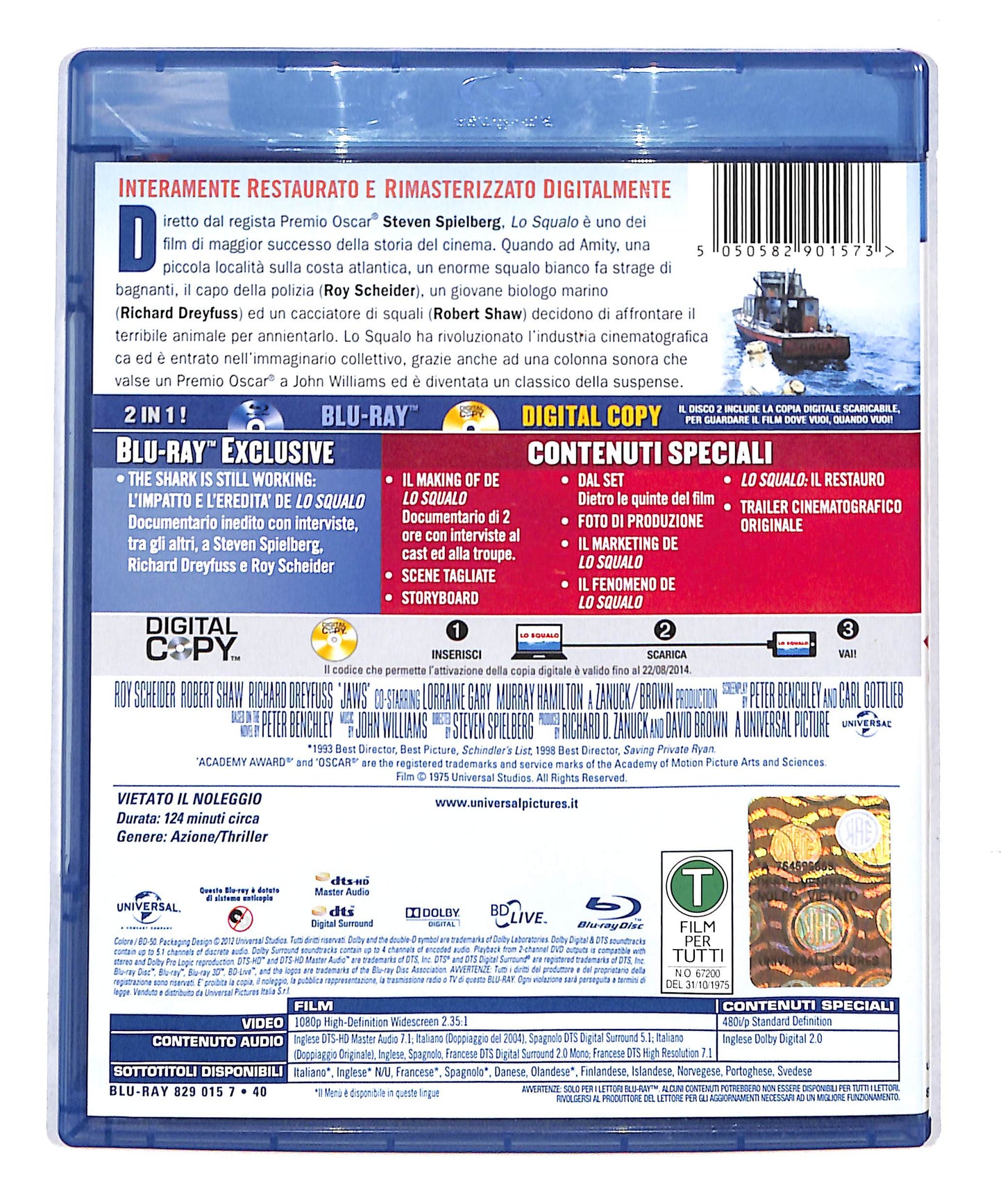 EBOND Lo Squalo + Copia digitale BLURAY DB777855