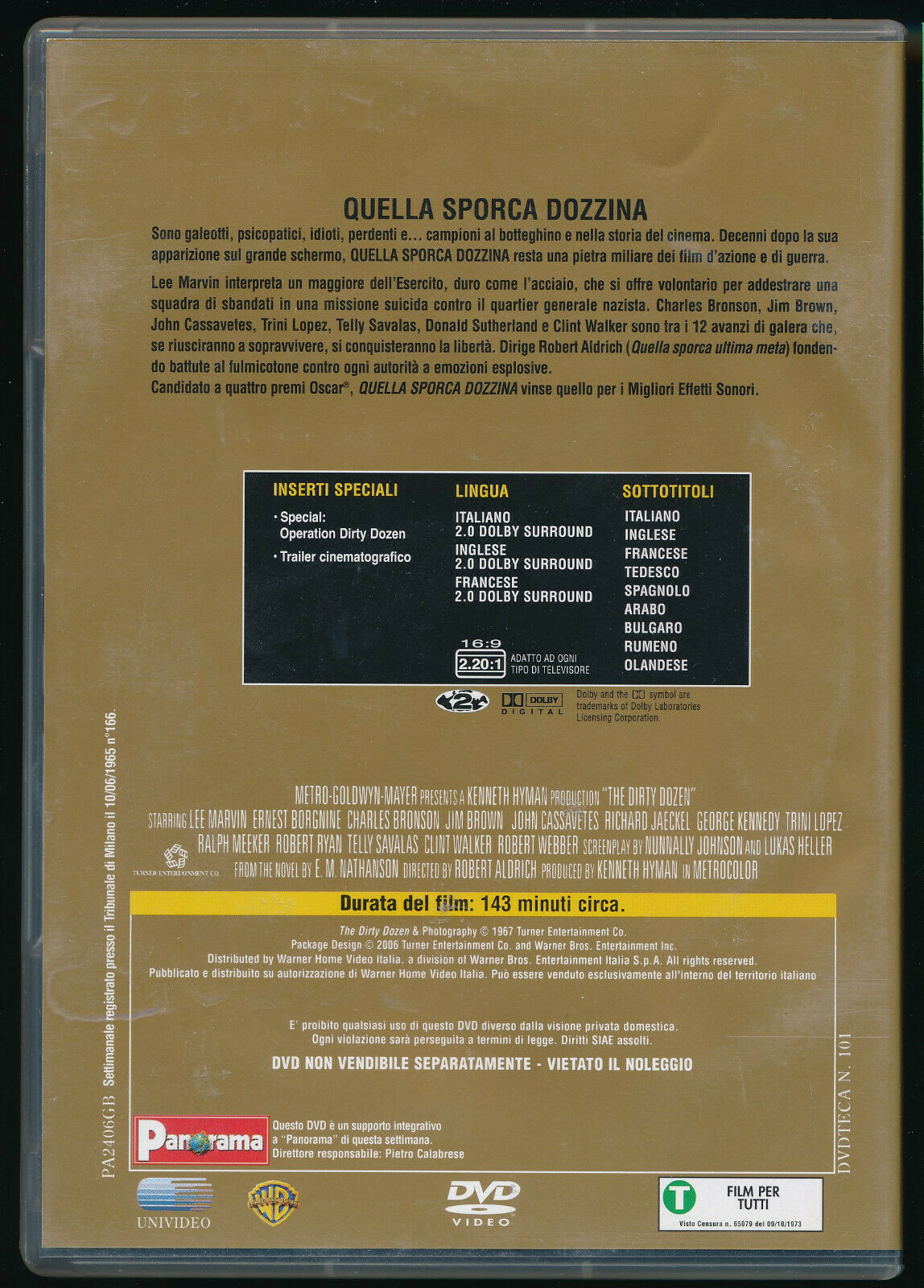 EBOND Quella Sporca Dozzina DVD DB778146