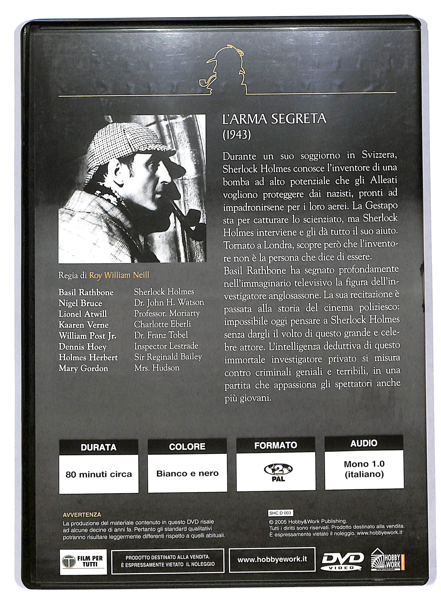EBOND Sherlock Holmes Collection - L'arma segreta vol.3 EDITORIALE DVD DB778160