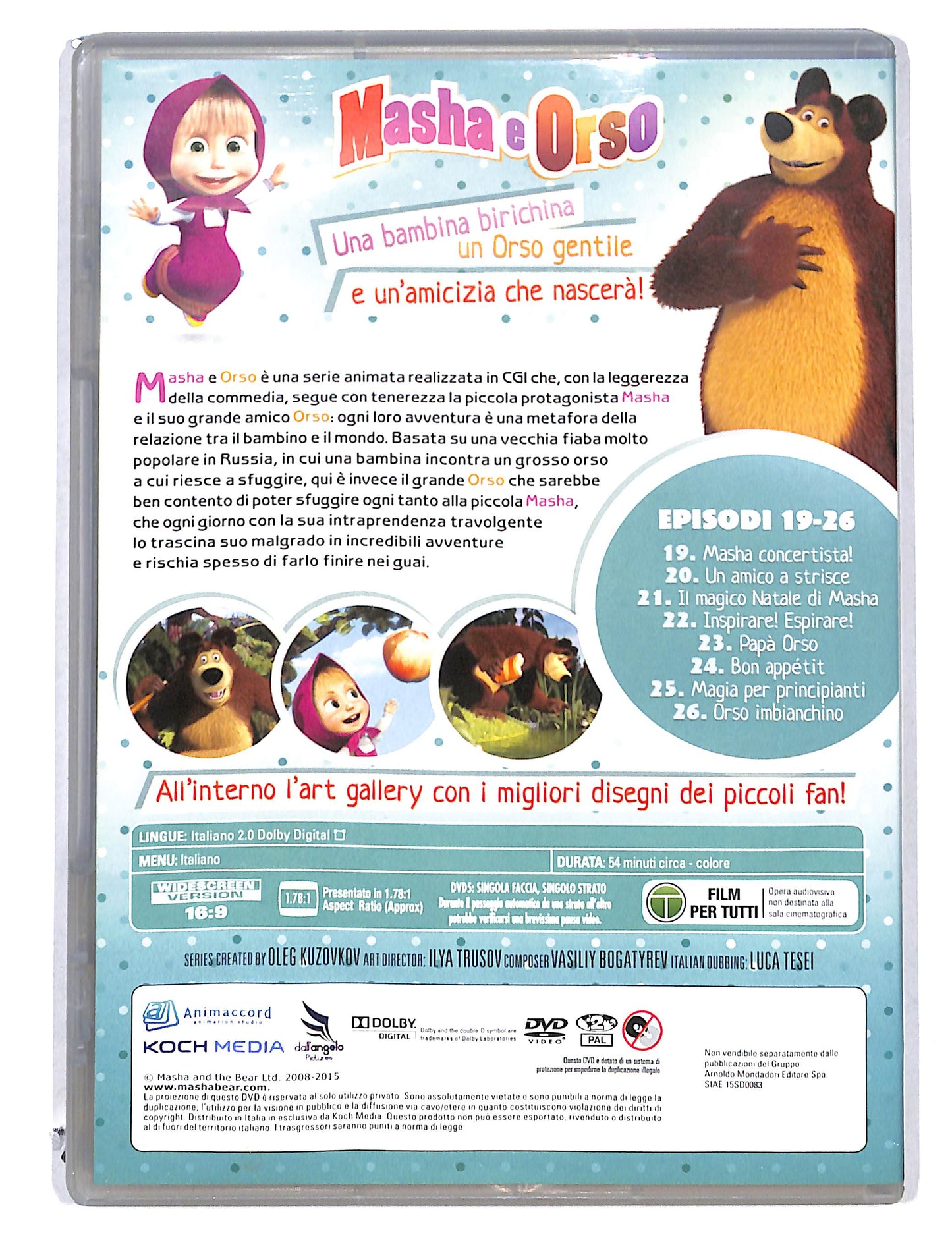 EBOND Masha e Orso vol.3 include 8 episodi EDITORIALE DVD DB778818
