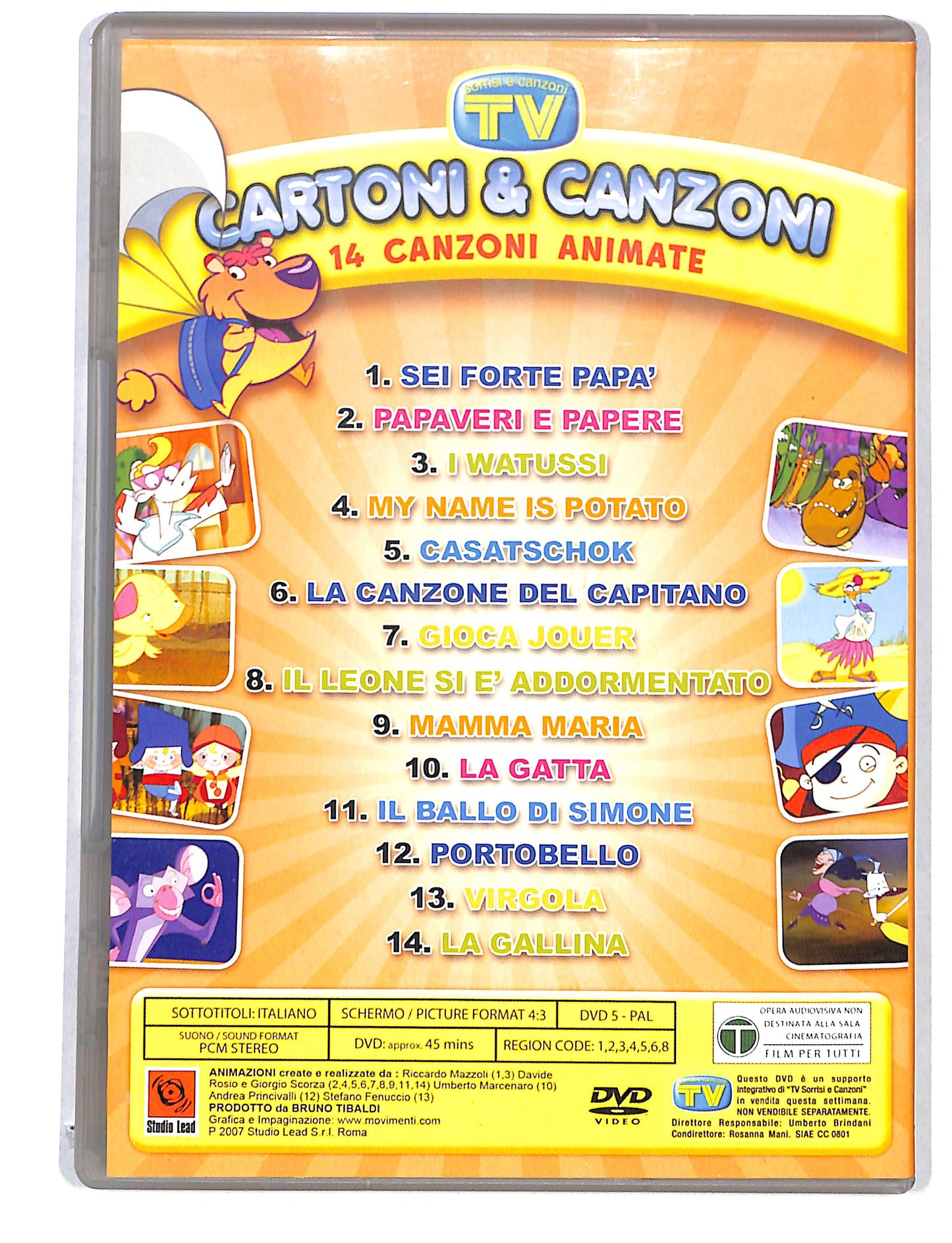 EBOND Cartoni & Canzoni 14 canzoni animate EDITORIALE DVD DB778827