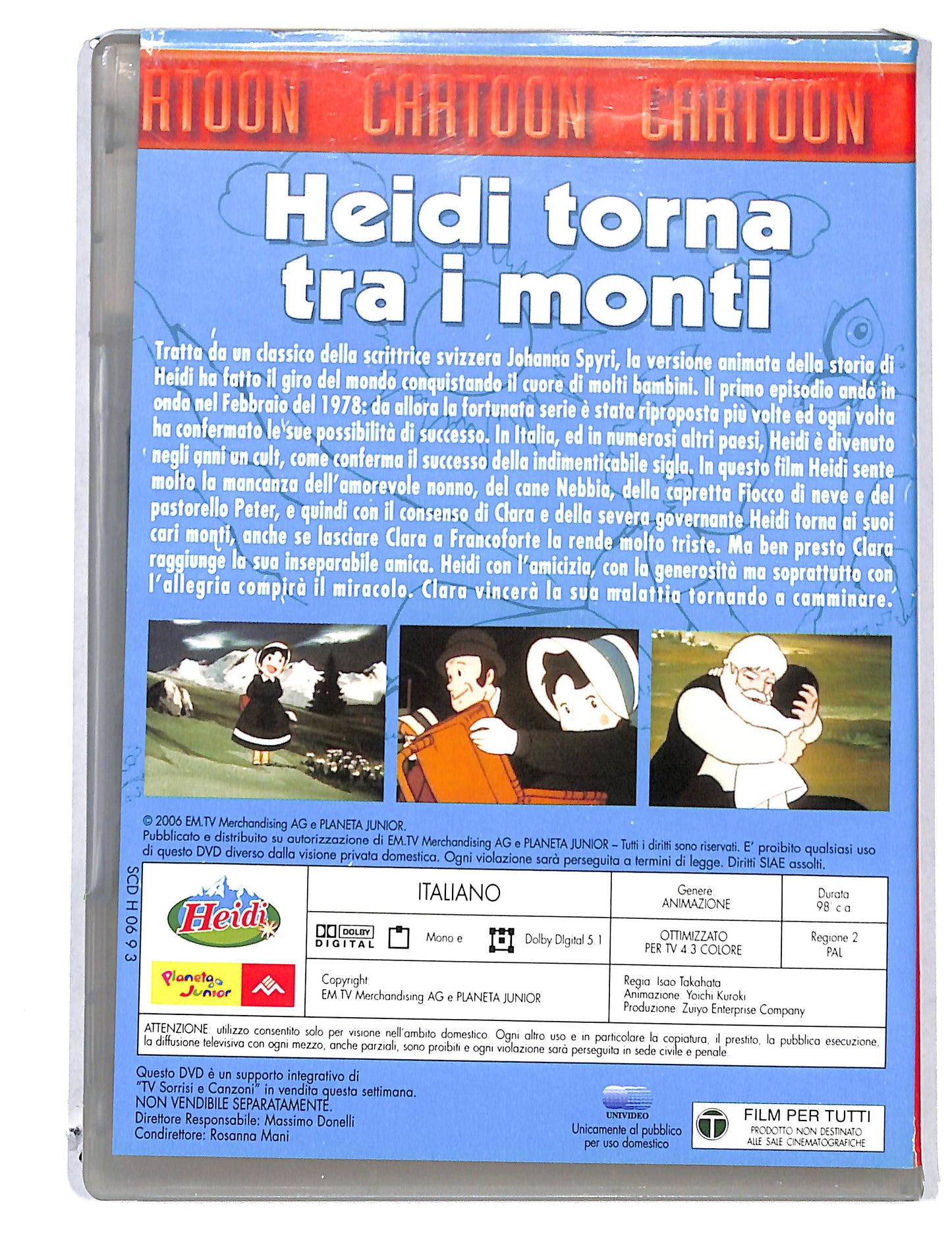 EBOND Haidi torna tra i monti - il film EDITORIALE DVD DB778833