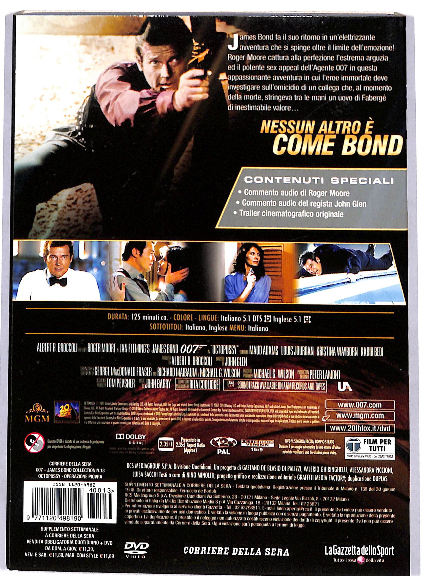 EBOND 007 Octopussy - Operazione piovra - volume 13 EDITORIALE DVD DB778910