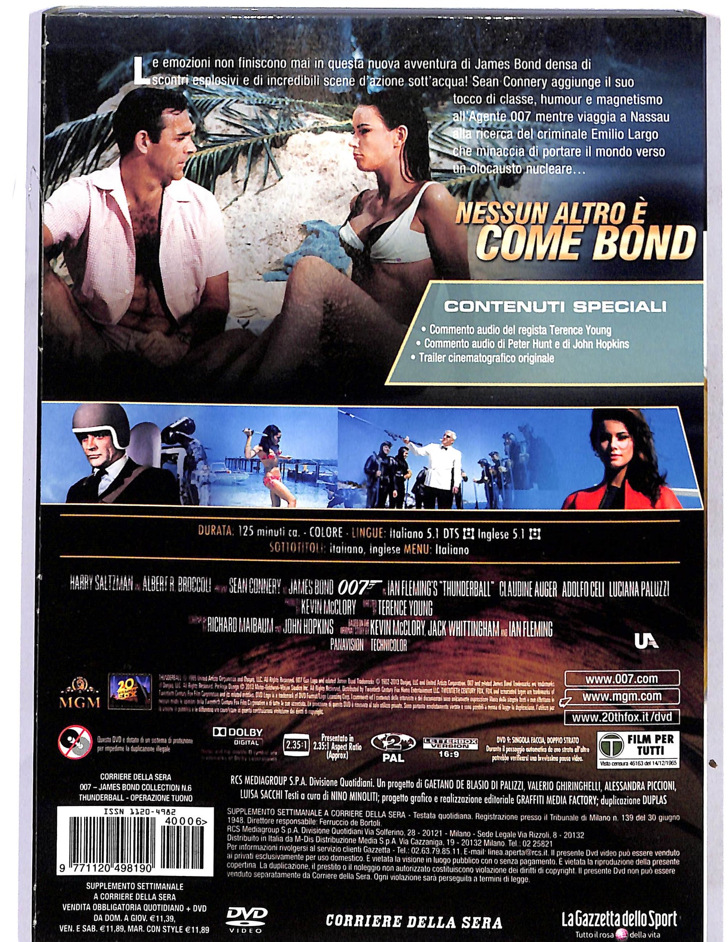 EBOND 007 - Thunderball Operazione tuono vol.6 EDITORIALE DVD DB778919