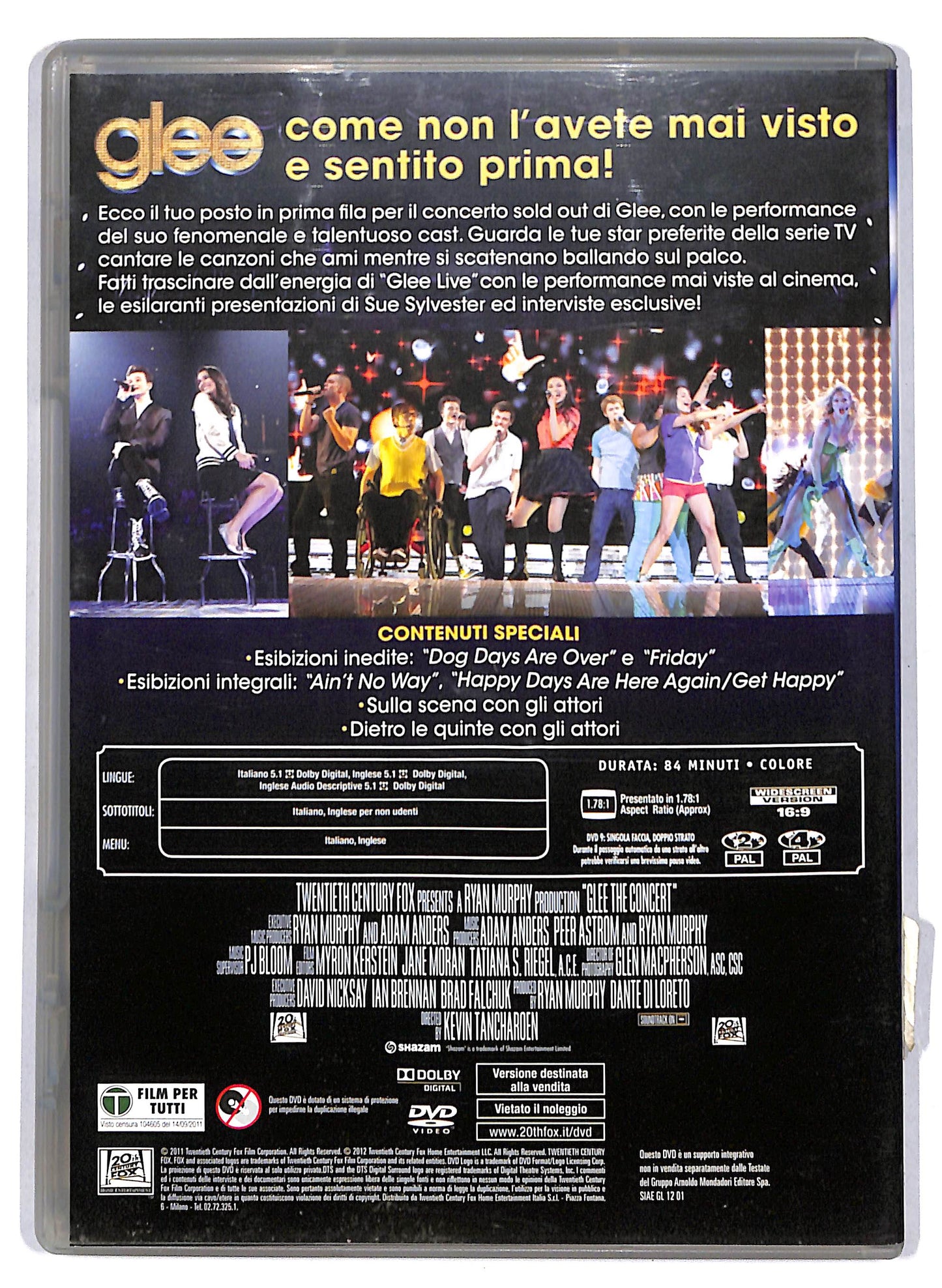 EBOND Glee The Concert Movie EDITORIALE DVD DB778946