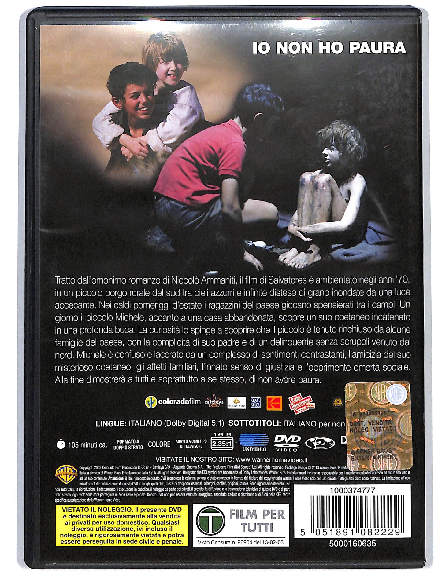 EBOND Io Non Ho Paura DVD DB779105