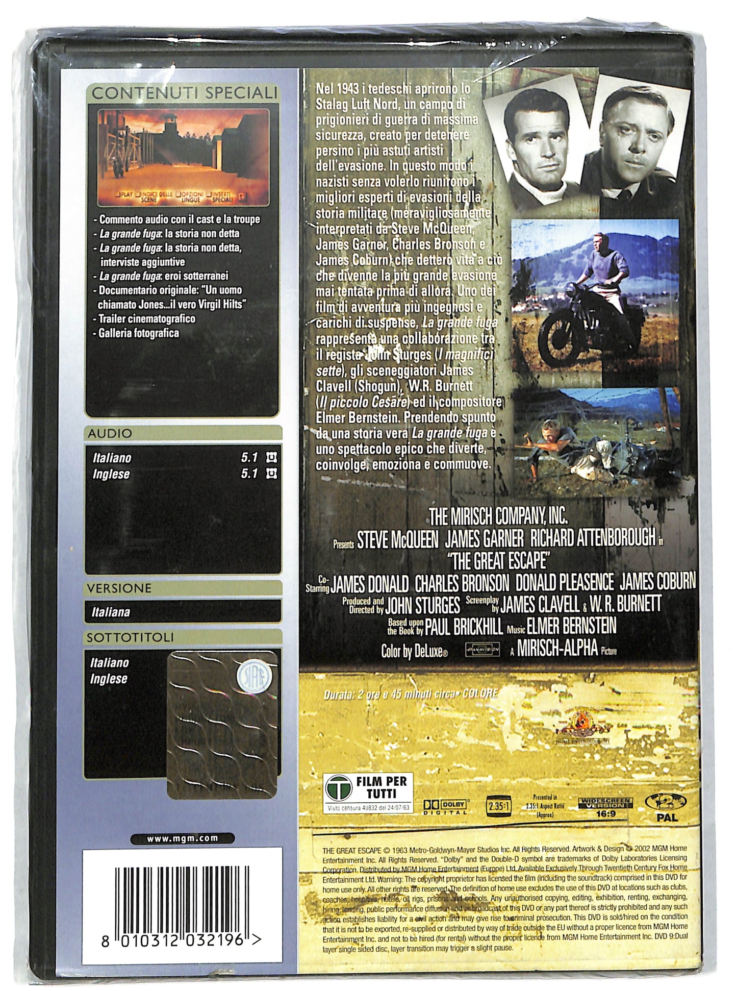 EBOND La grande fuga EDIZIONE SPECIALE 2 dischi DVD DB779138